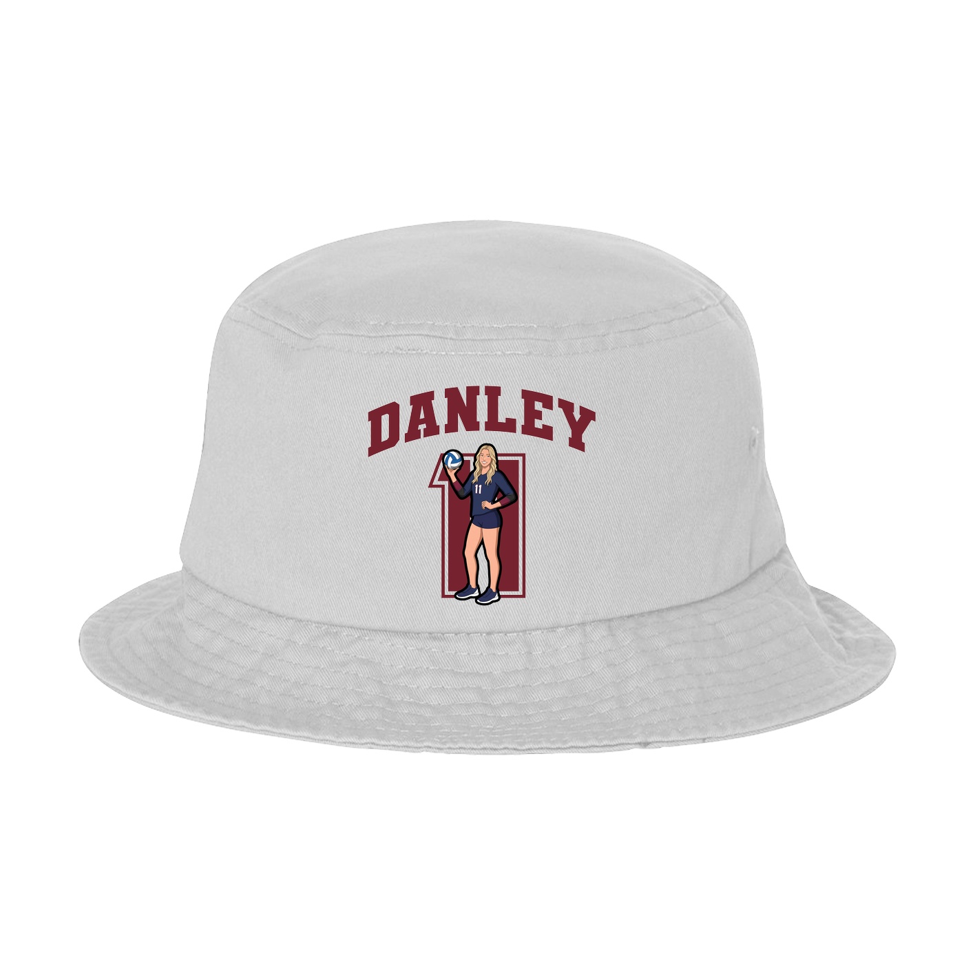 Bucket Cap — Number in White