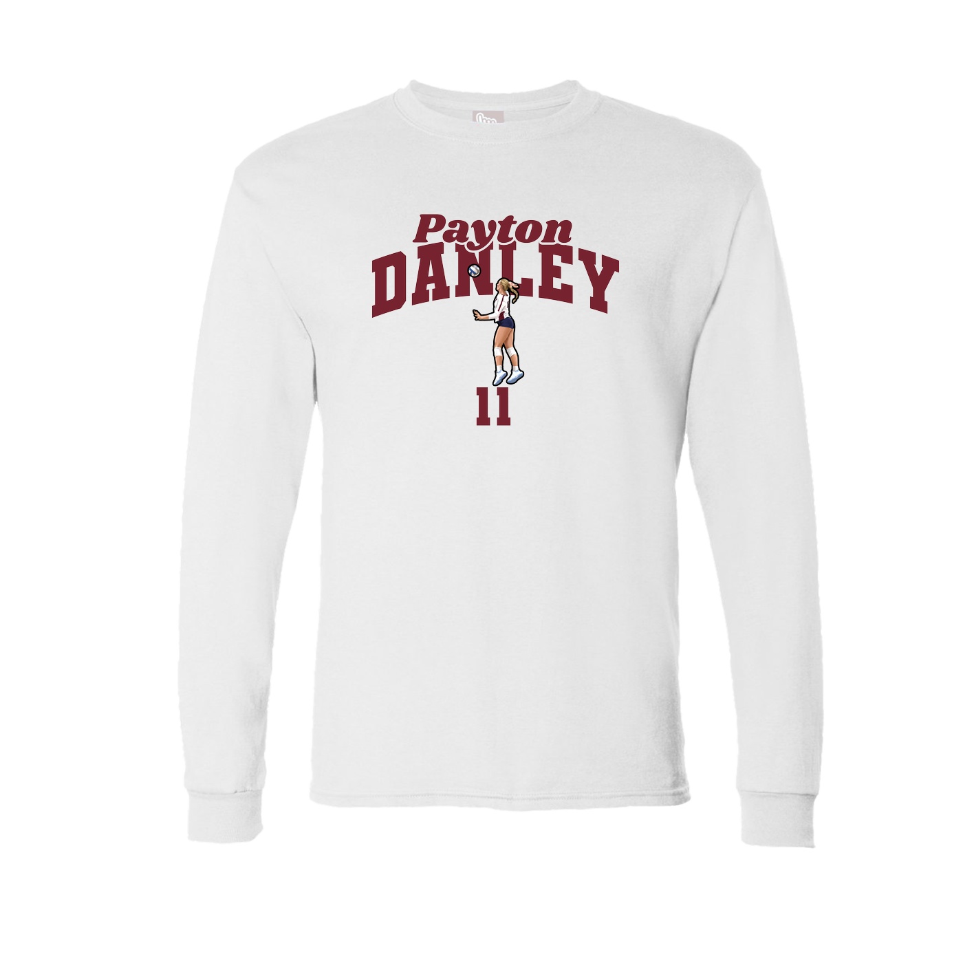 Long Sleeve Tee — Signature Arch in White