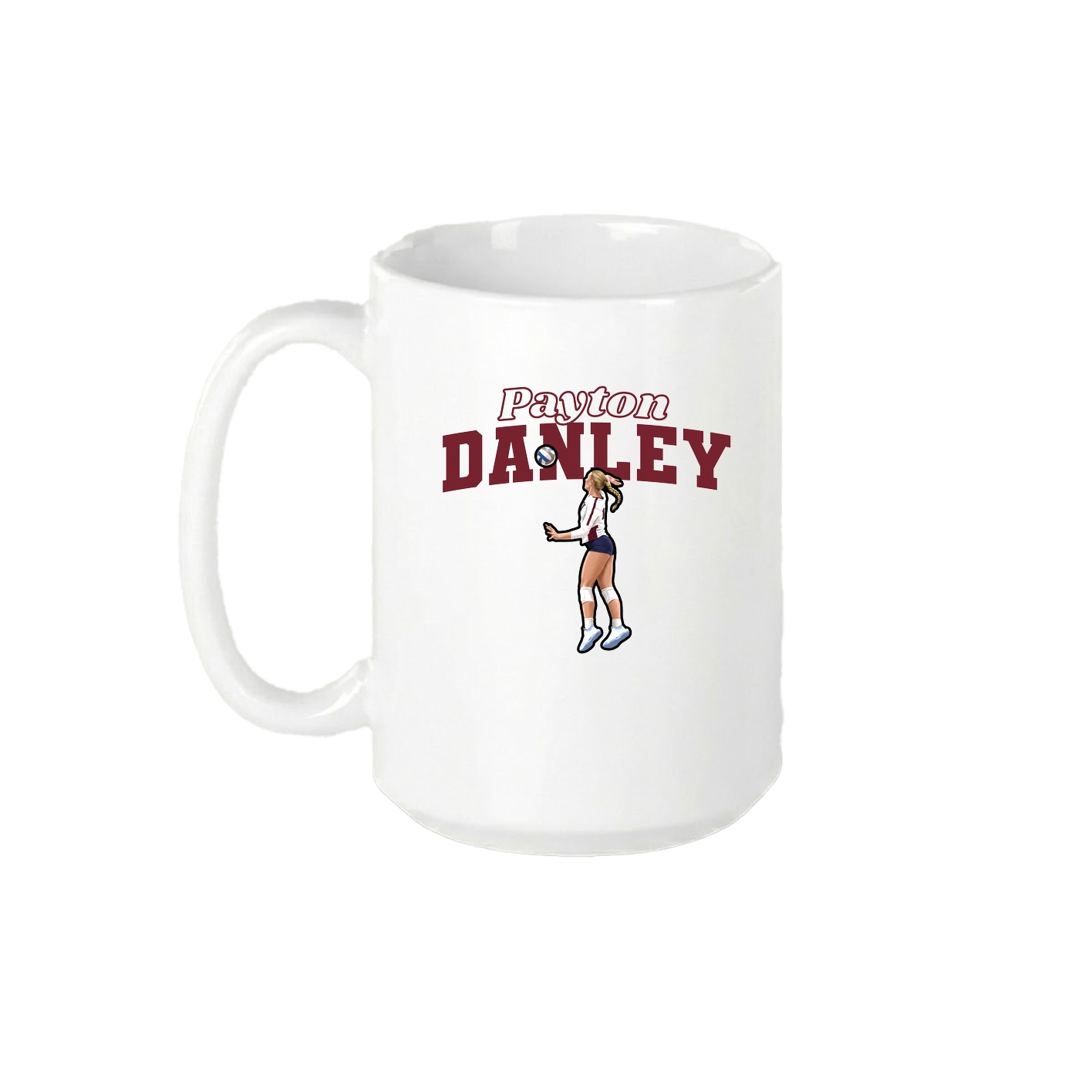 15oz Coffee Mug — Name Arch in White
