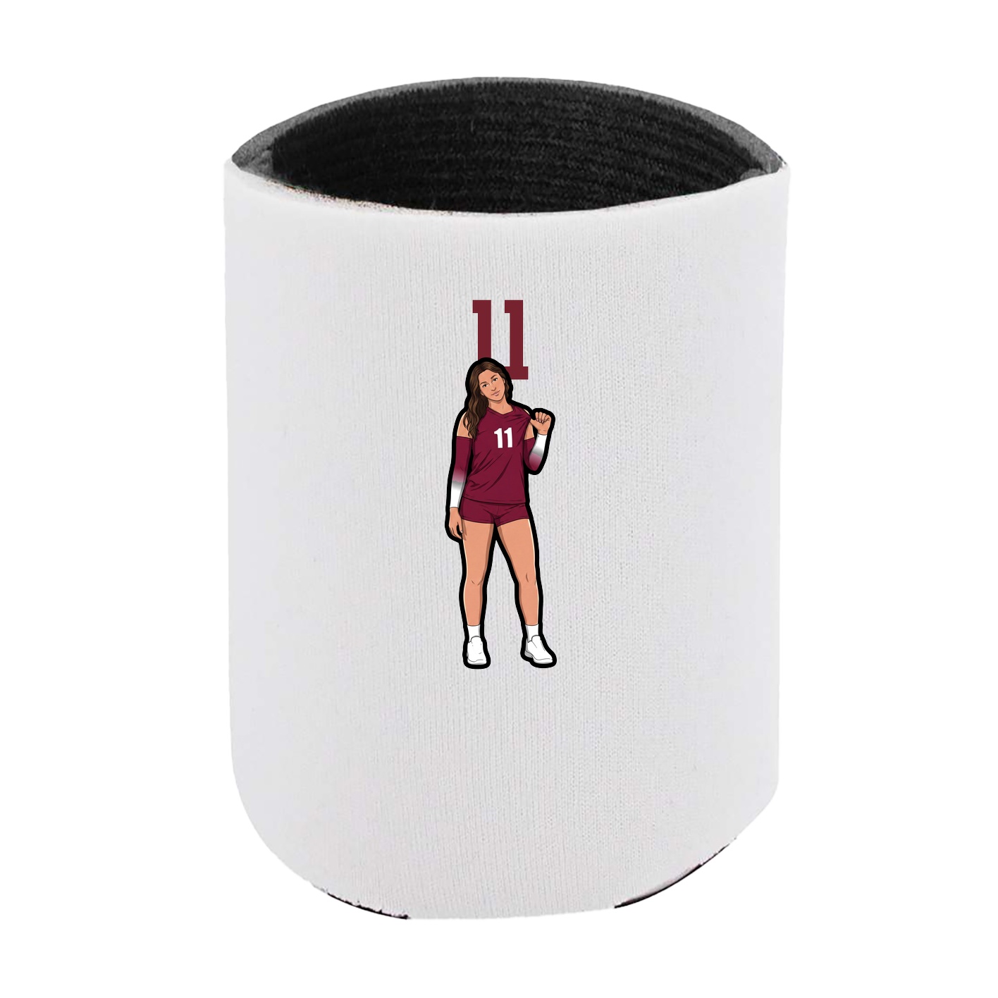 Can Holder — Number Top in White