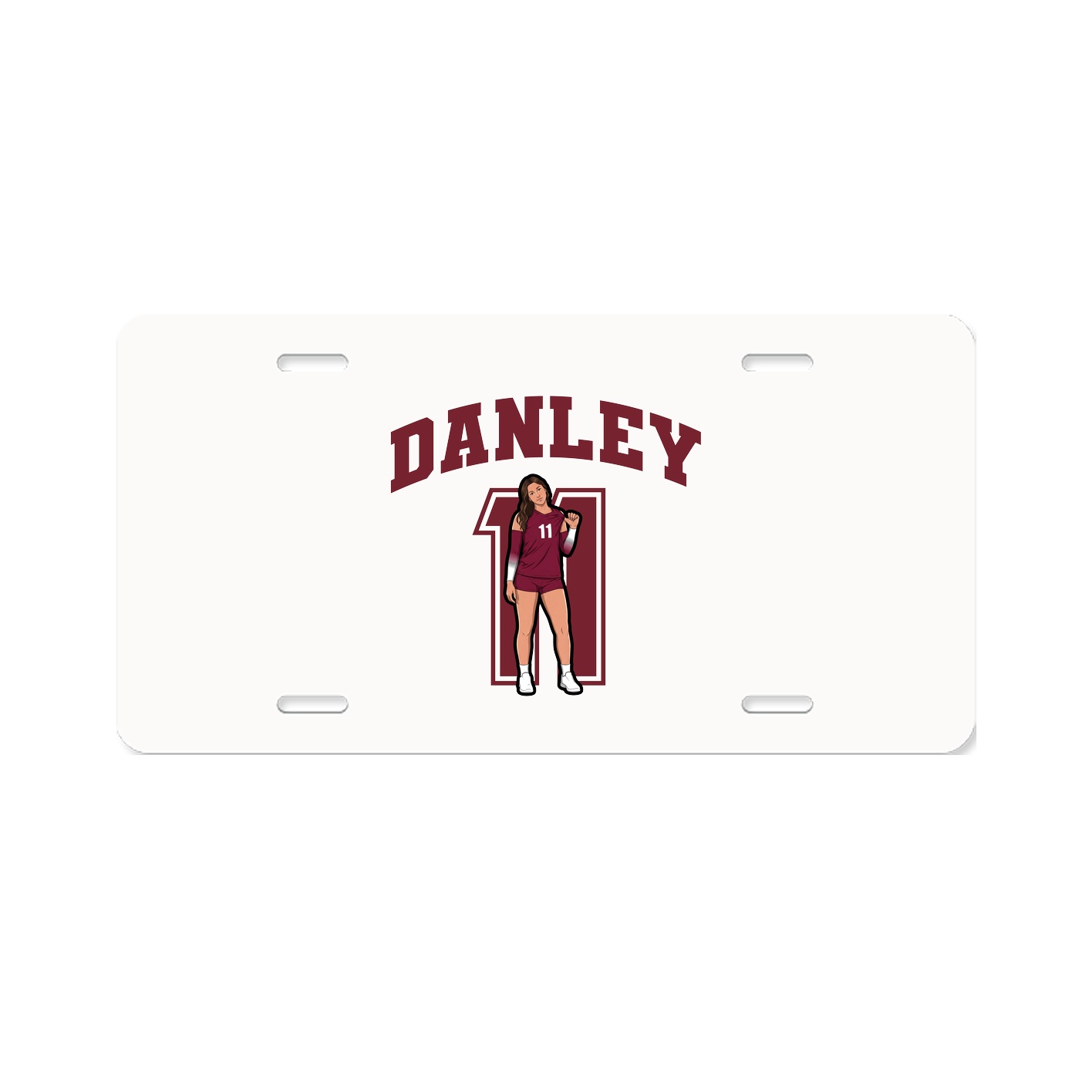 License Plate — Number in Classic