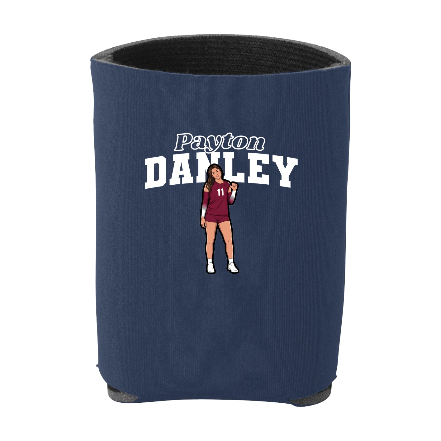 Can Holder — Name Arch in Navy