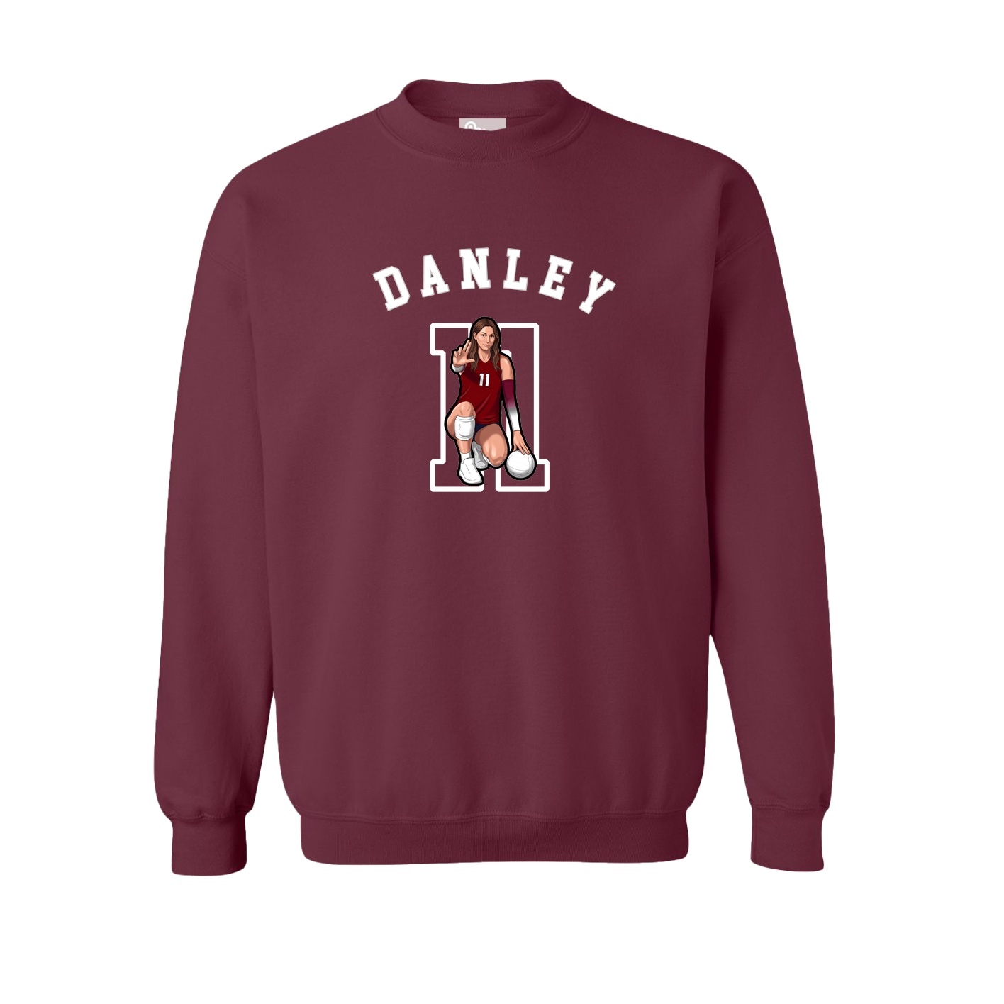 Fleece Crew — Shirsey Arch in Maroon