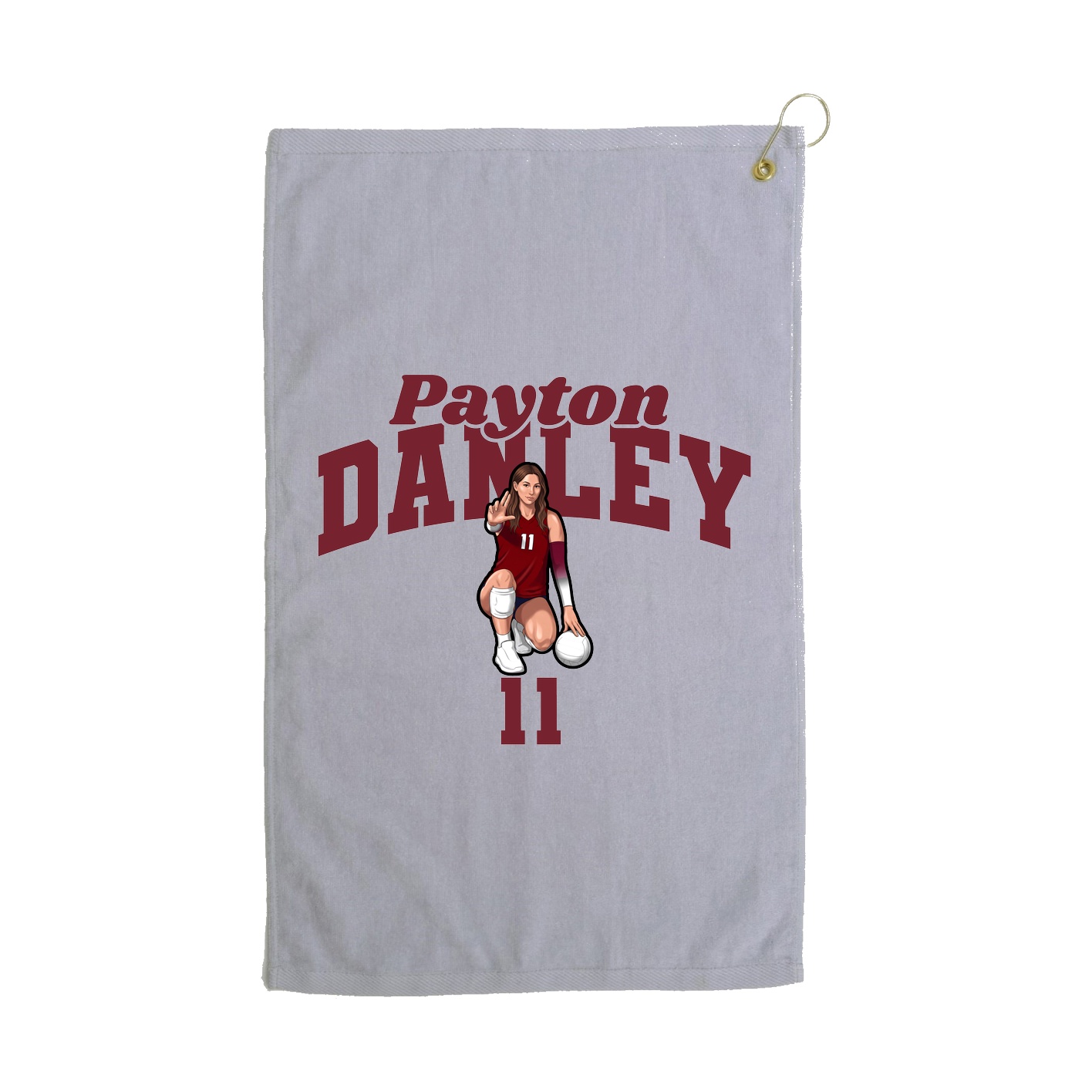 Golf Towel — Signature Arch in Grey