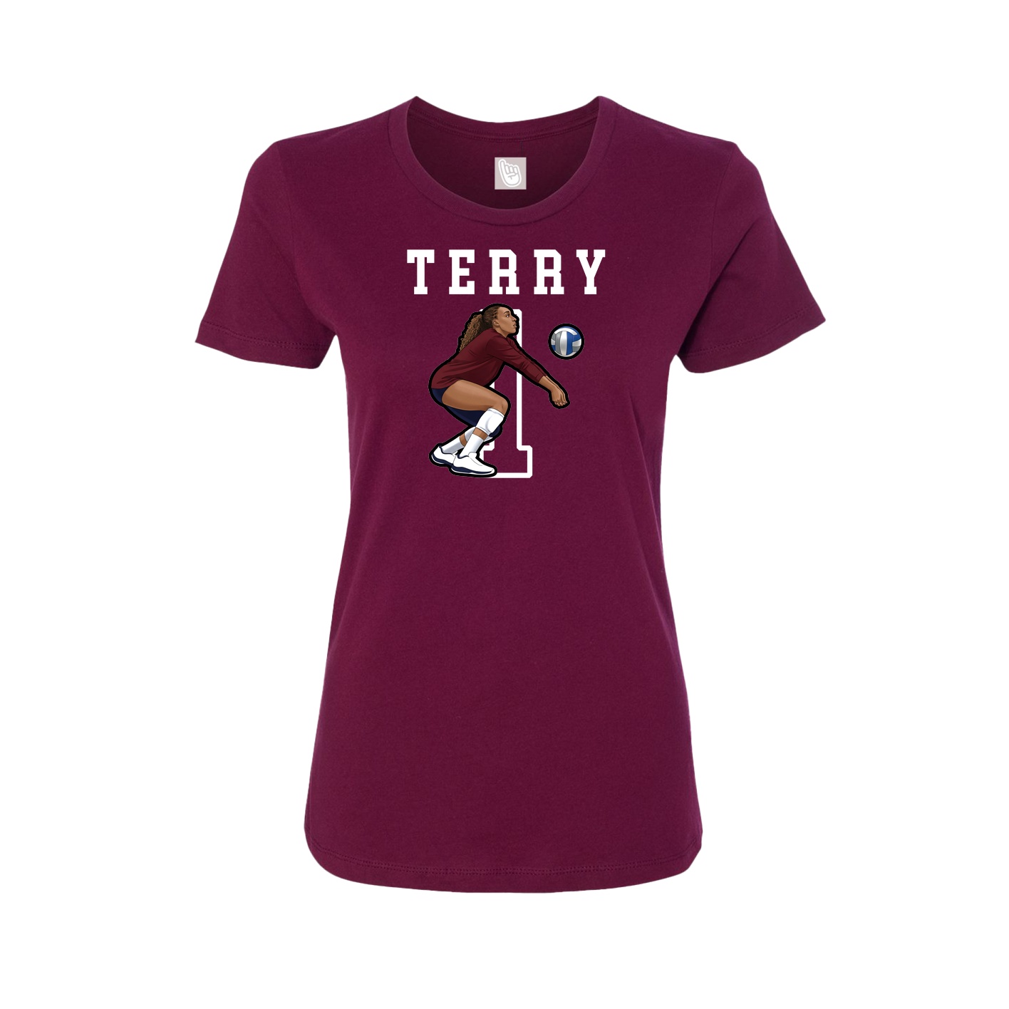 Fitted Women's Tee — Shirsey in Maroon