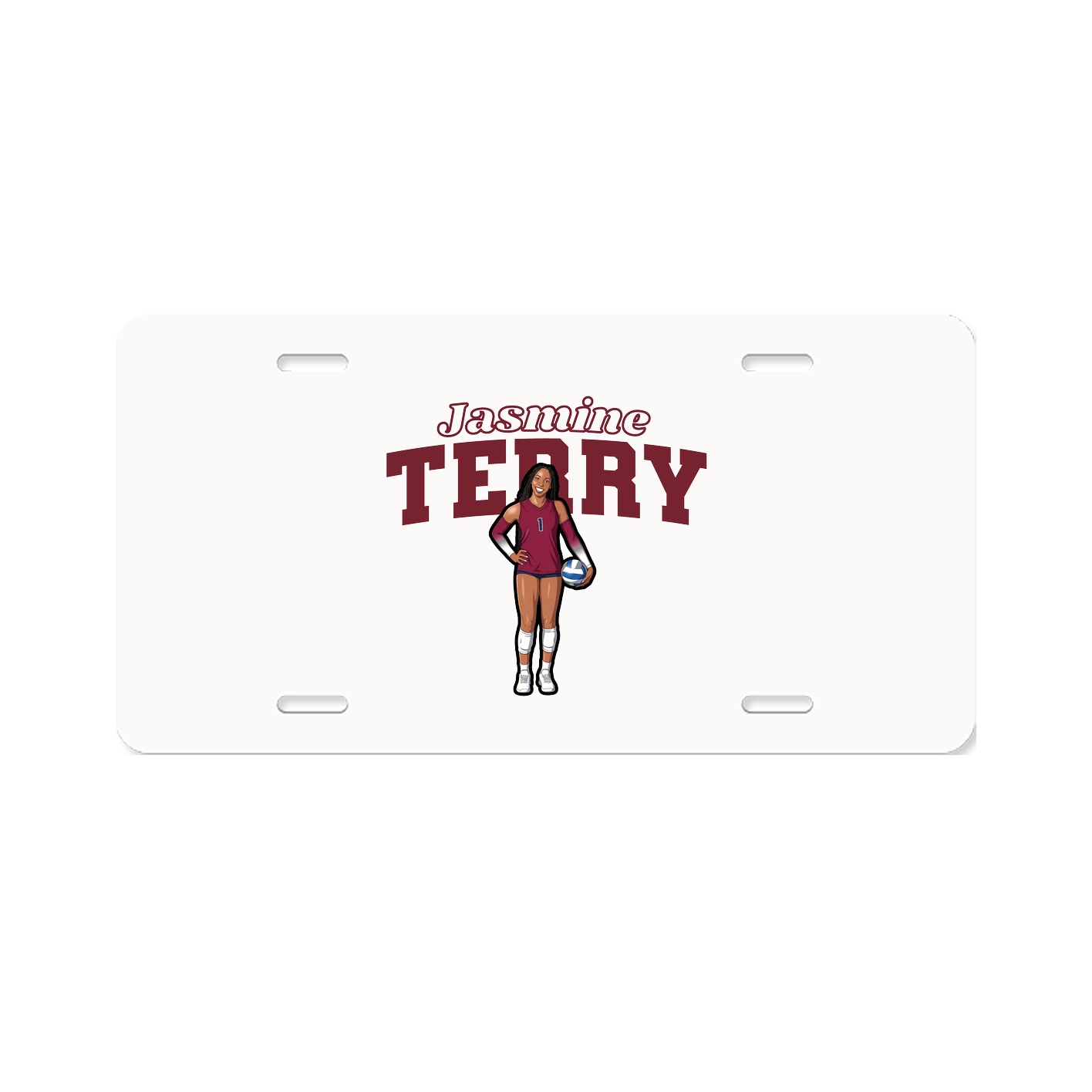 License Plate — Name Arch in Classic