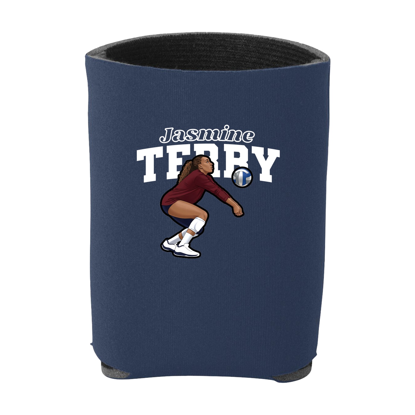 Can Holder — Name Arch in Navy