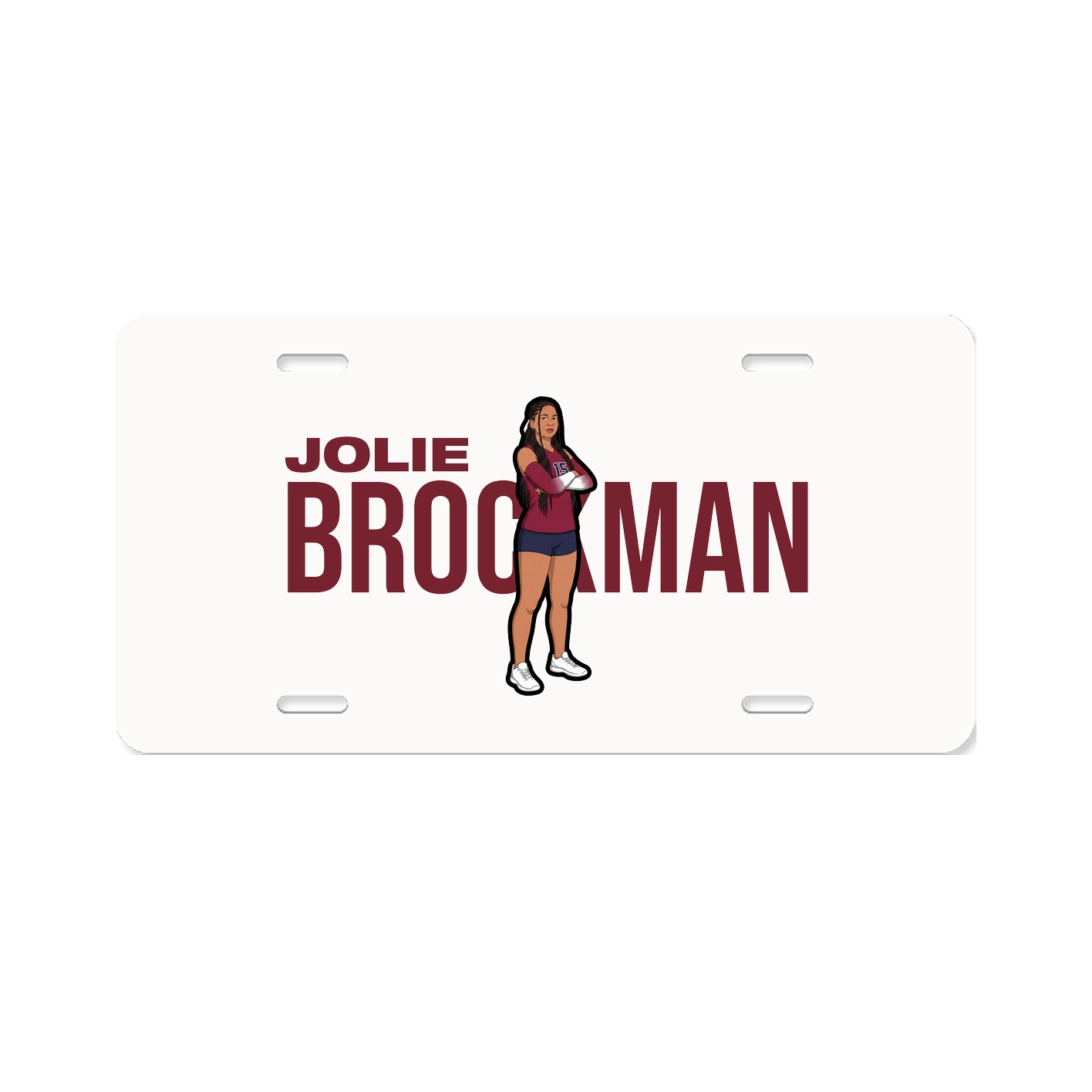 License Plate — Player Name in Classic