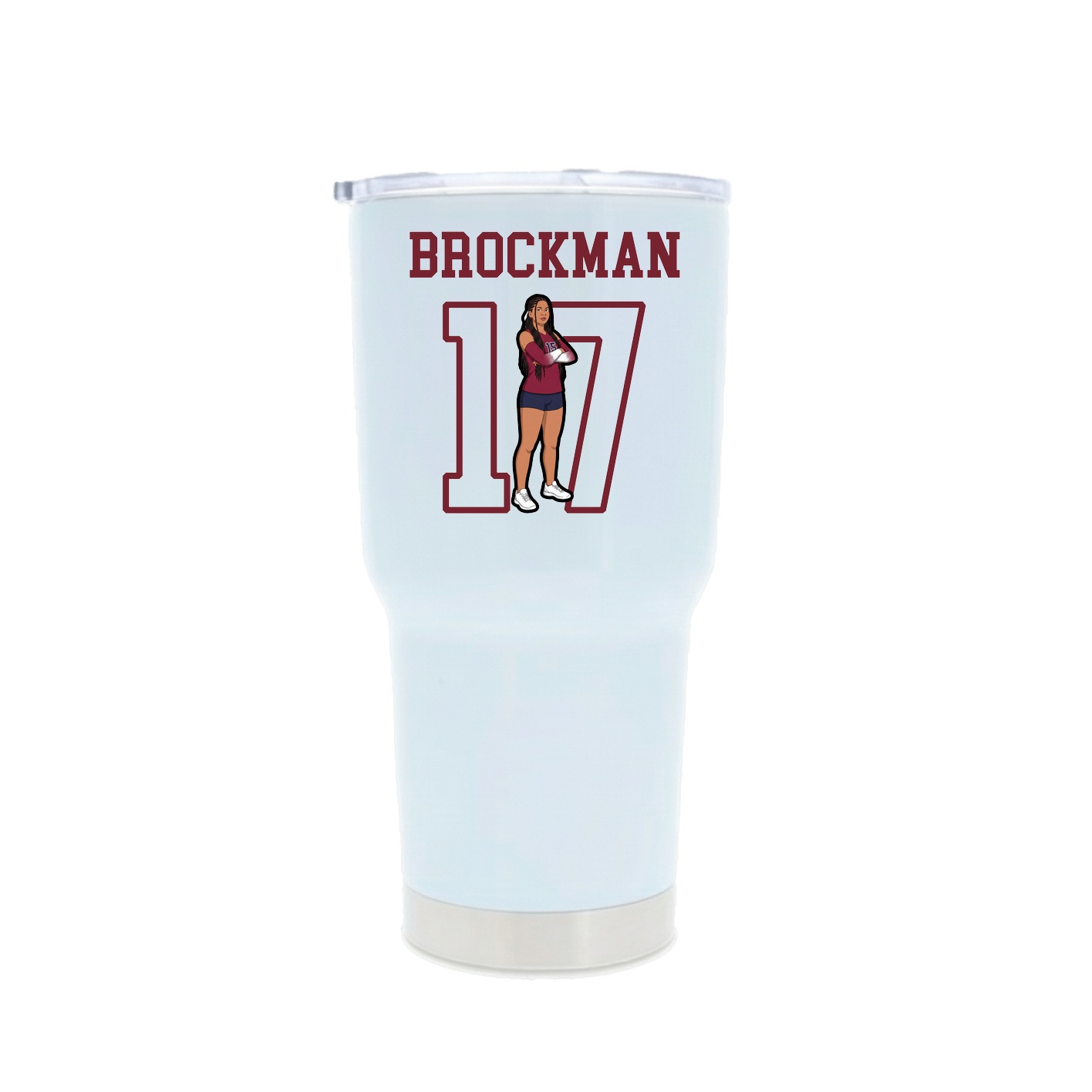 30oz Stainless Steel Tumbler — Shirsey in White