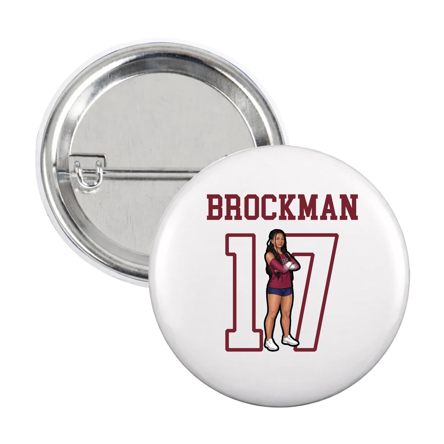 Game Day Button — Shirsey in White
