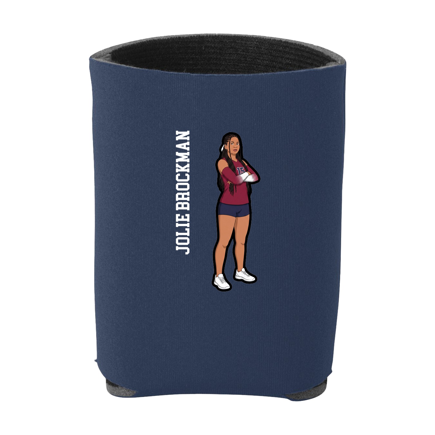 Can Holder — Name Vertical in Navy