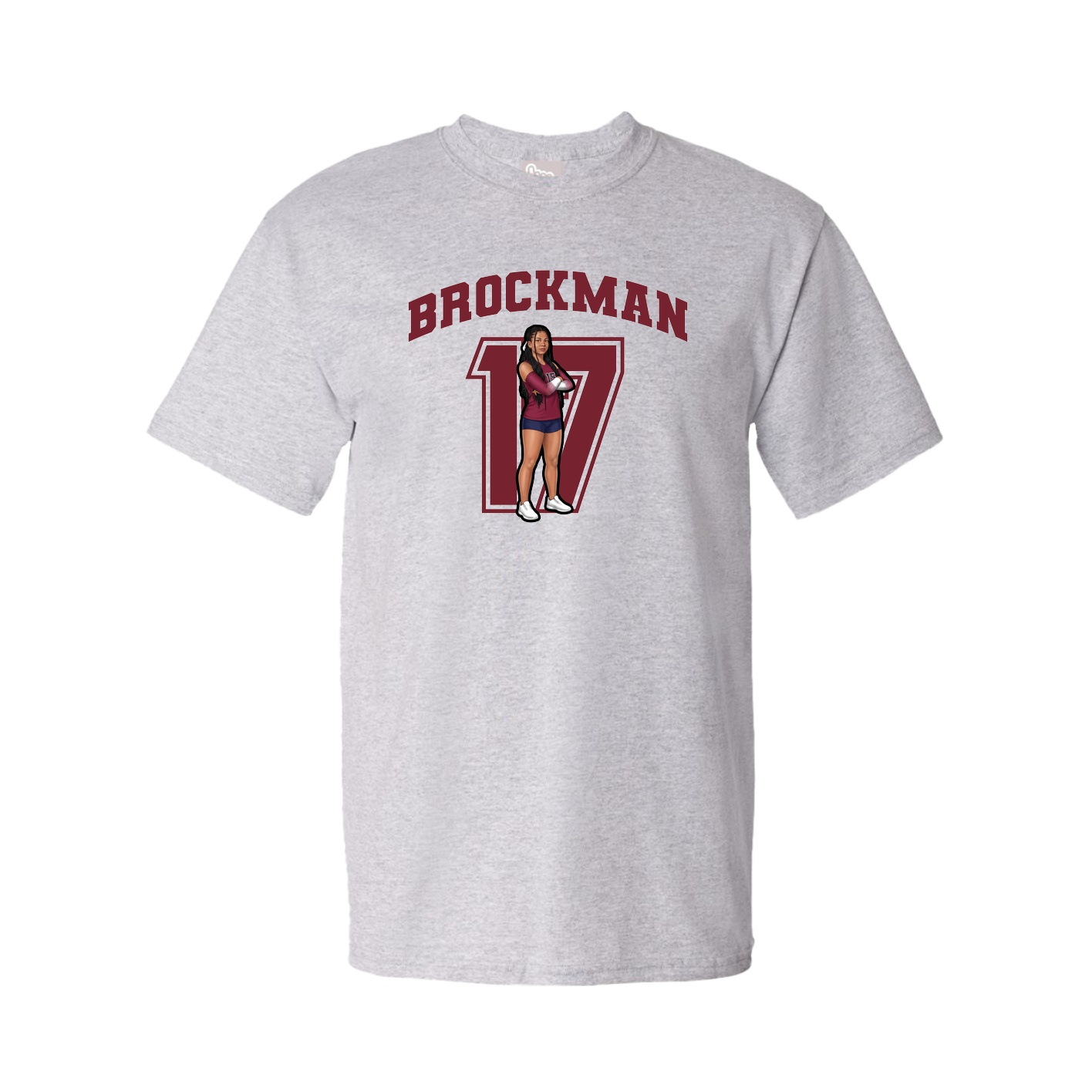 Youth Tee — Number in Grey