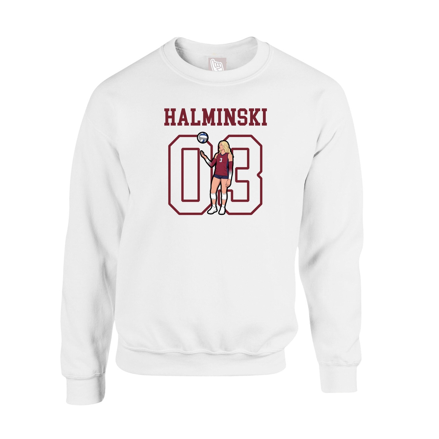 Fleece Crew — Shirsey in White