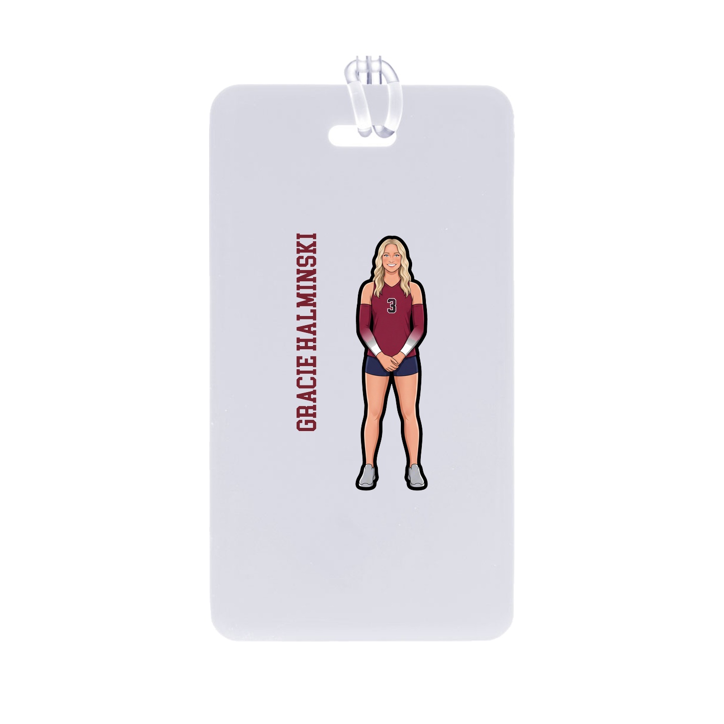 Bag Tag — Name Vertical in Classic