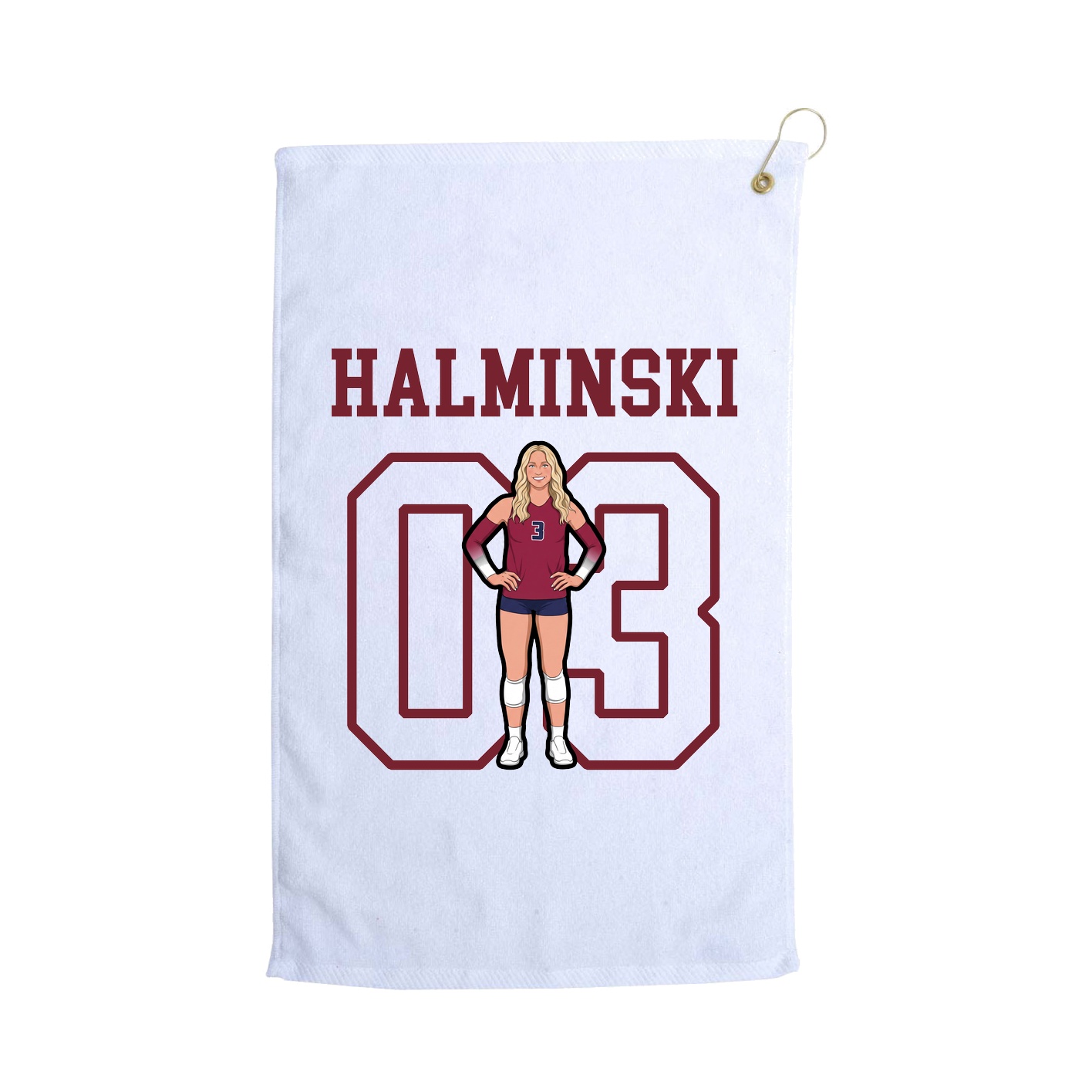 Golf Towel — Shirsey in White