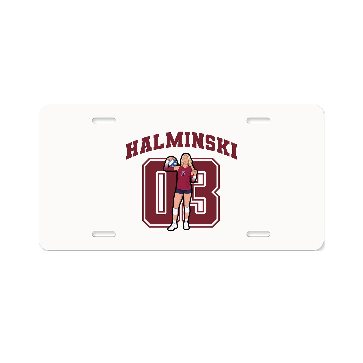 License Plate — Number in Classic