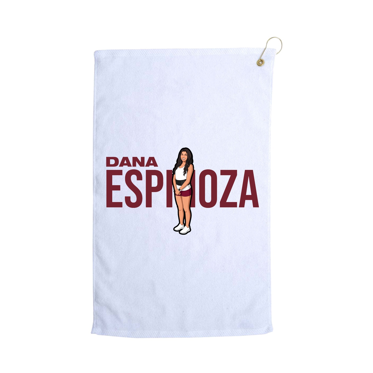 Golf Towel — Player Name in White