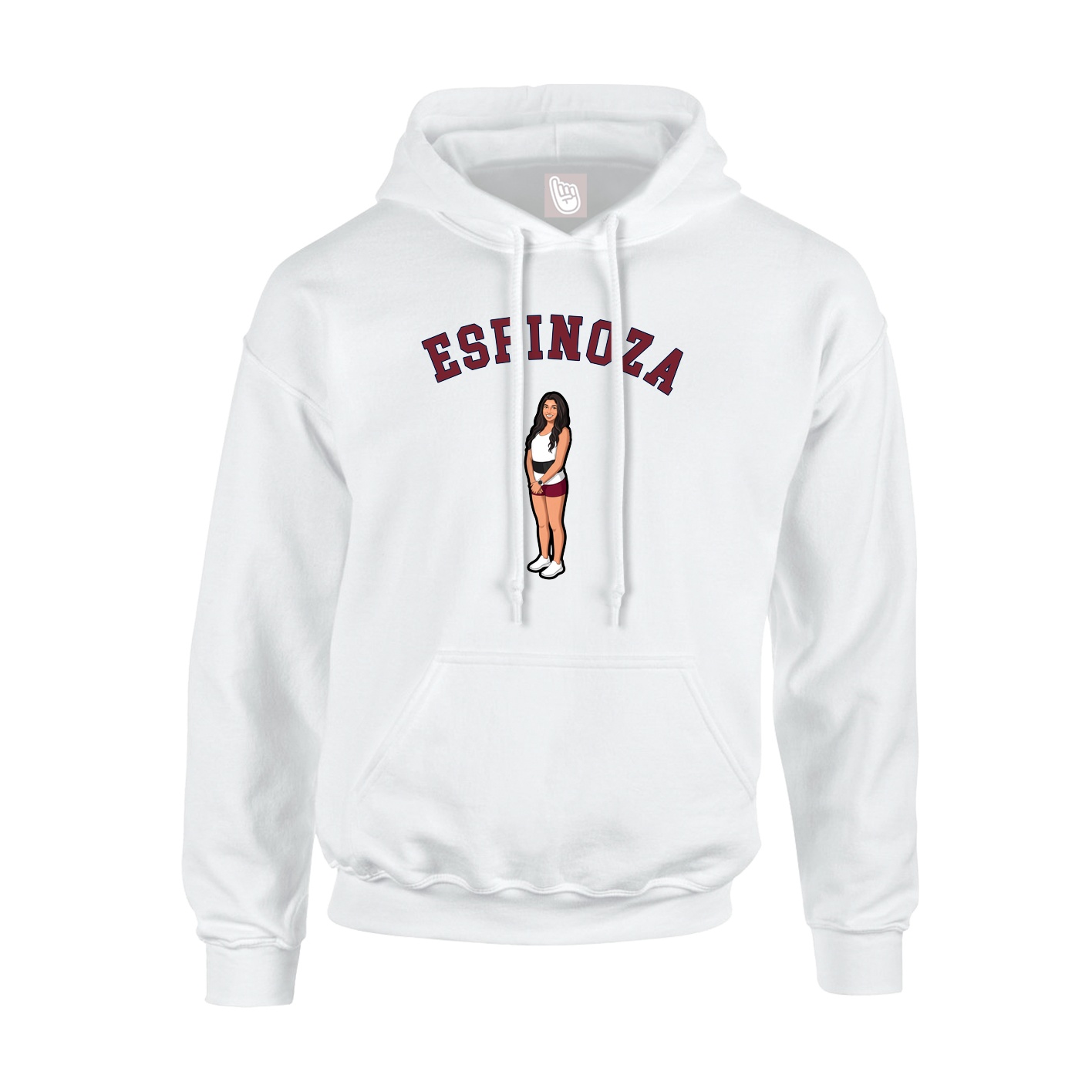 Youth Hoodie — Shirsey Arch in White