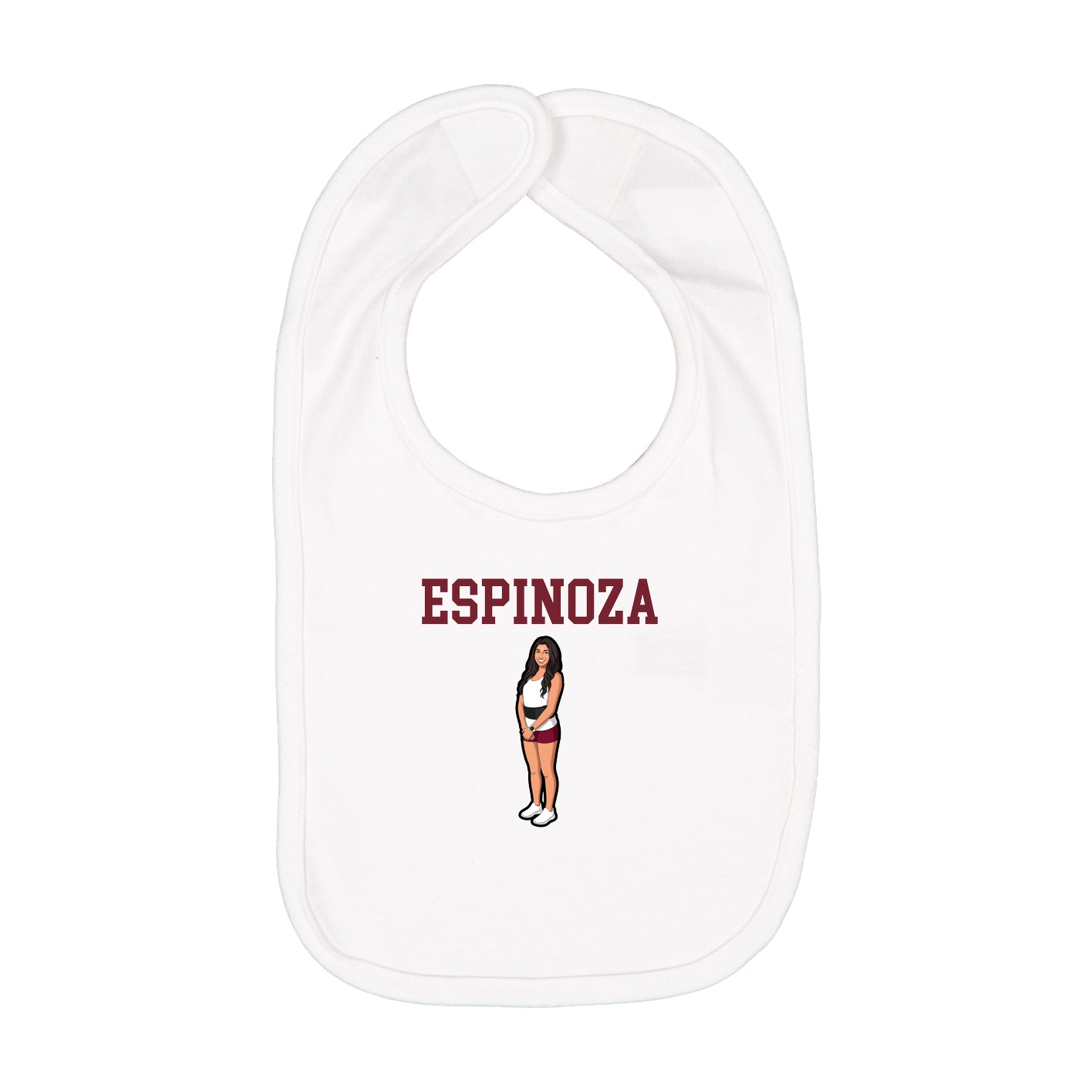 Infant Bib — Shirsey in White