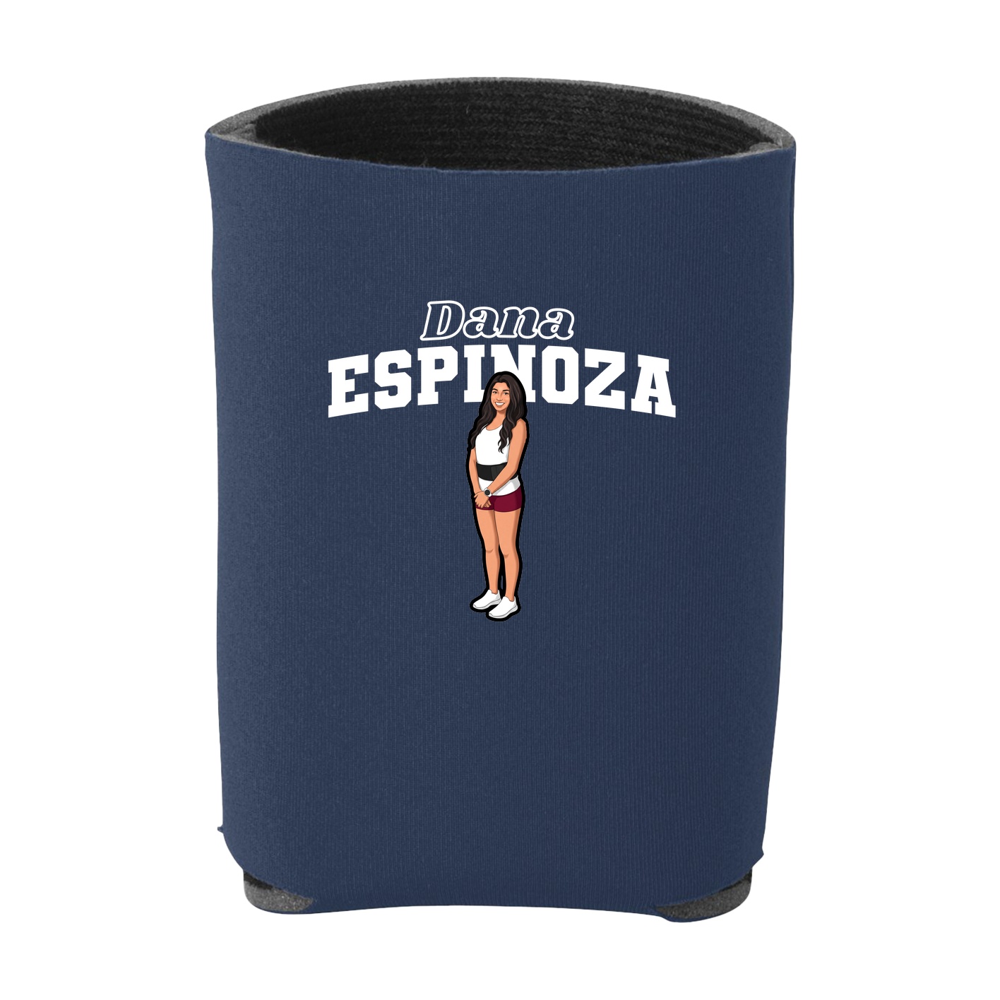 Can Holder — Name Arch in Navy