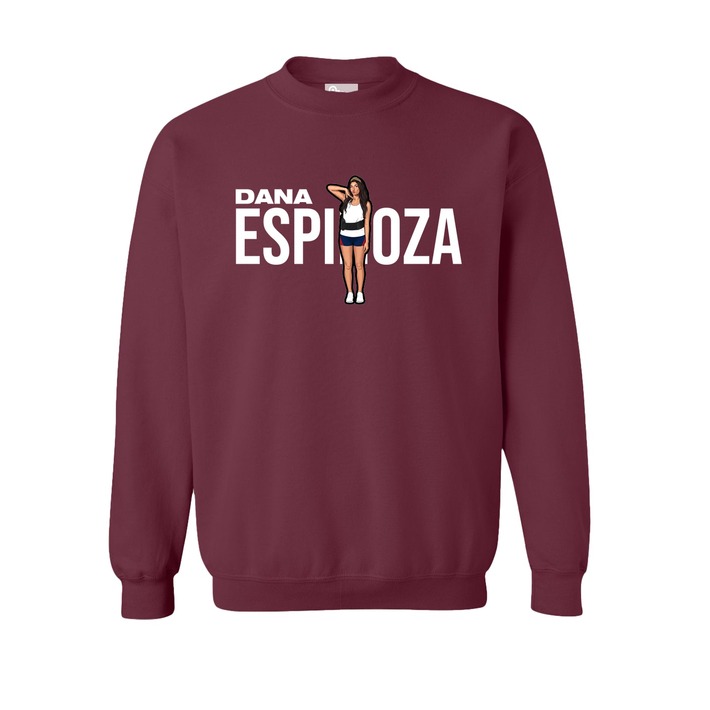 Fleece Crew — Player Name in Maroon