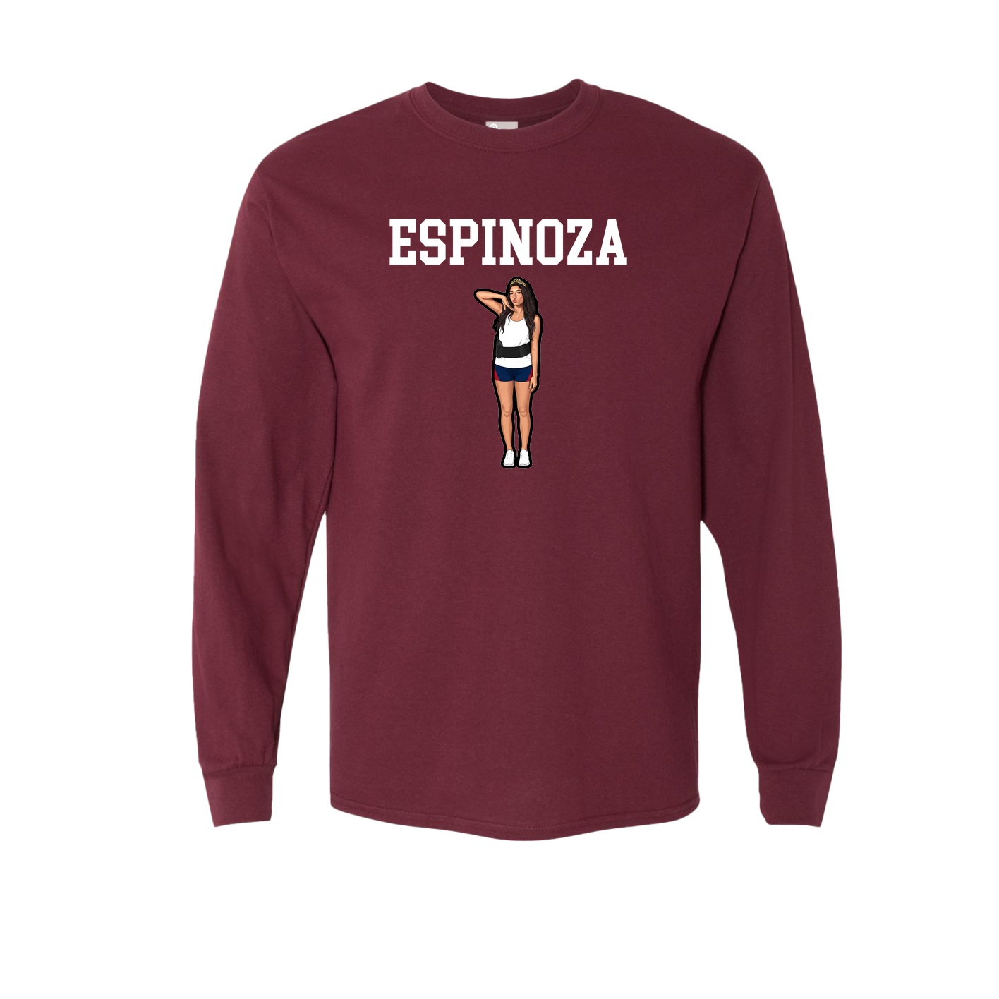 Long Sleeve Tee — Shirsey in Maroon