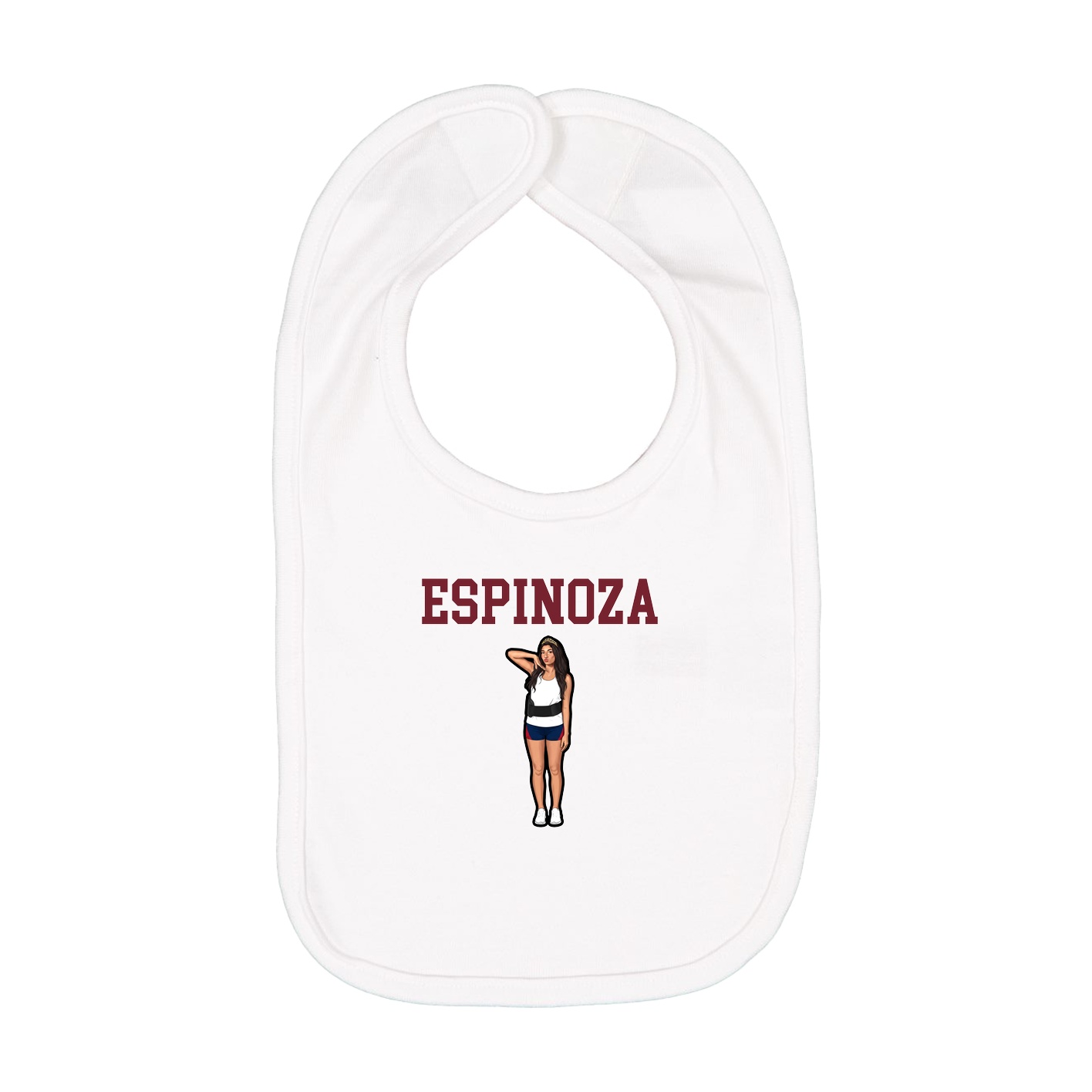 Infant Bib — Shirsey in White