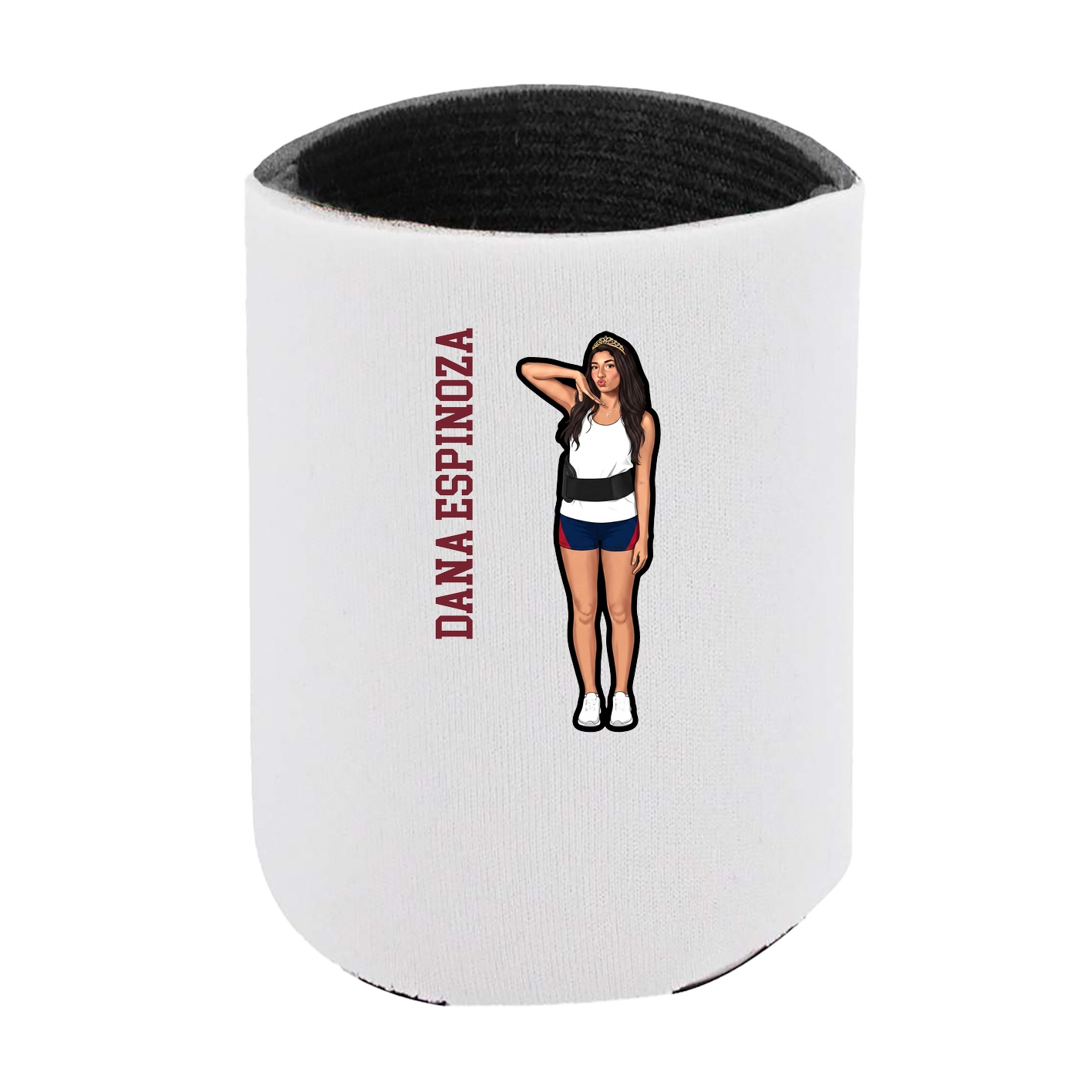 Can Holder — Name Vertical in White