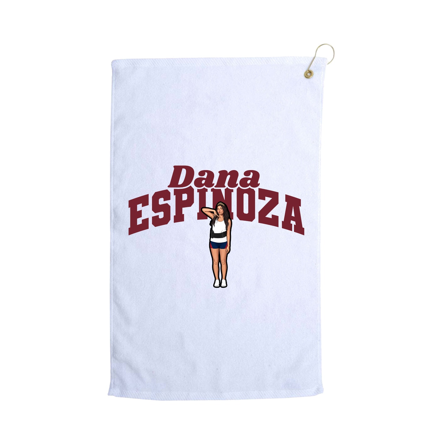 Golf Towel — Signature Arch in White