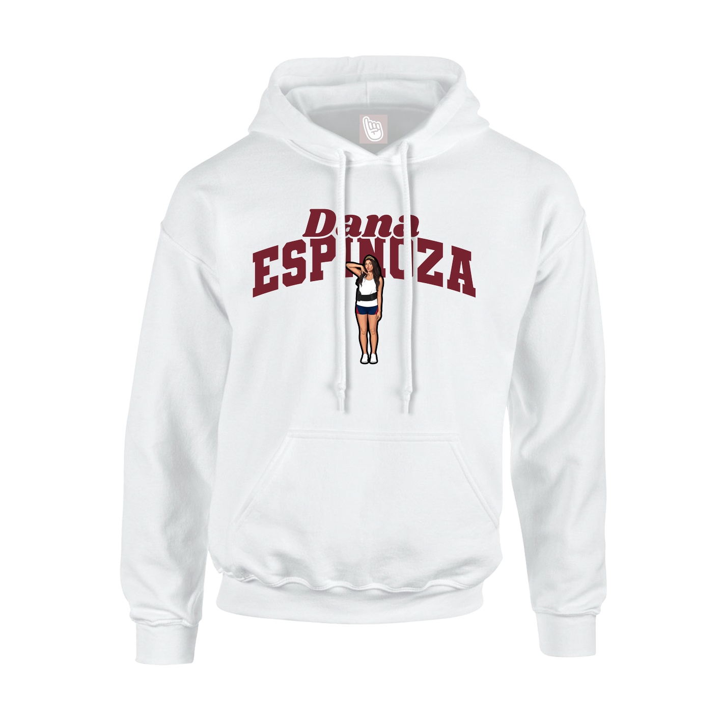 Hoodie — Signature Arch in White