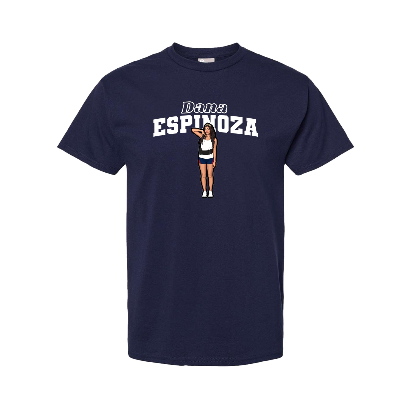 Youth Tee — Name Arch in Navy