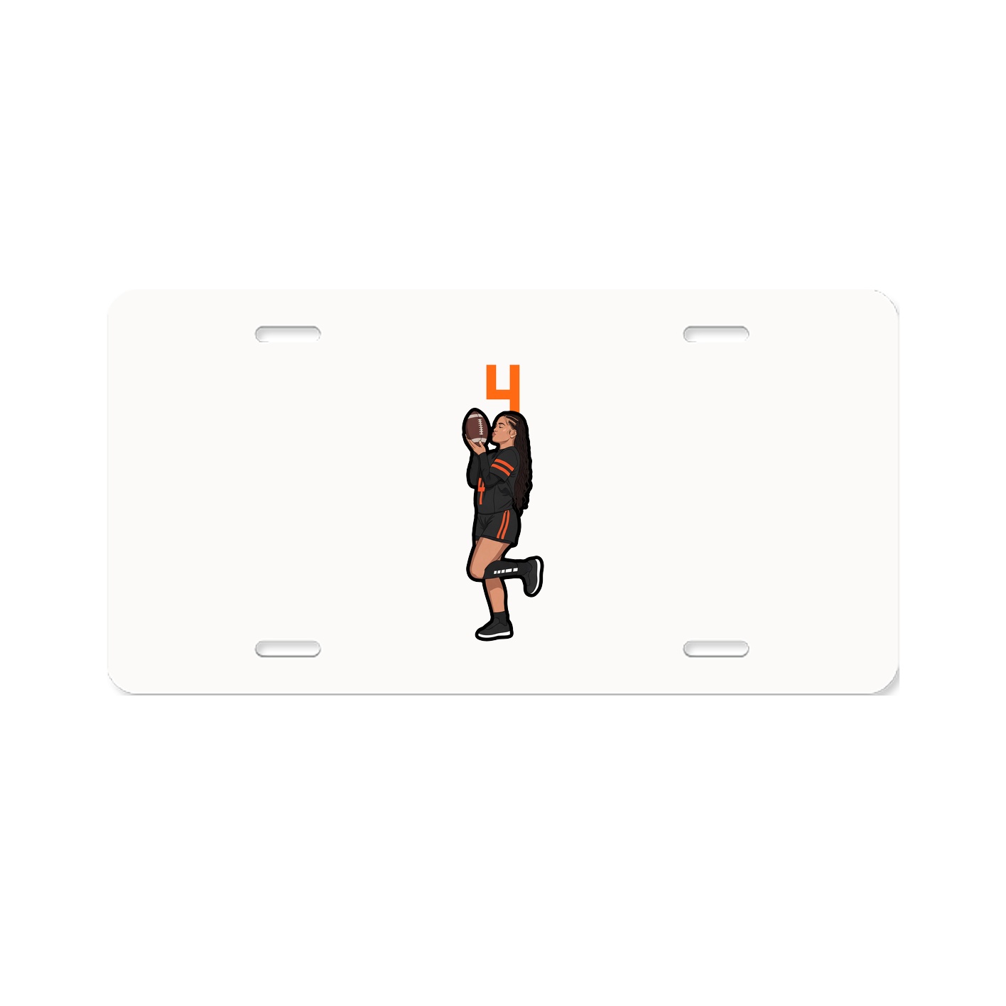 License Plate — Number Top in Classic