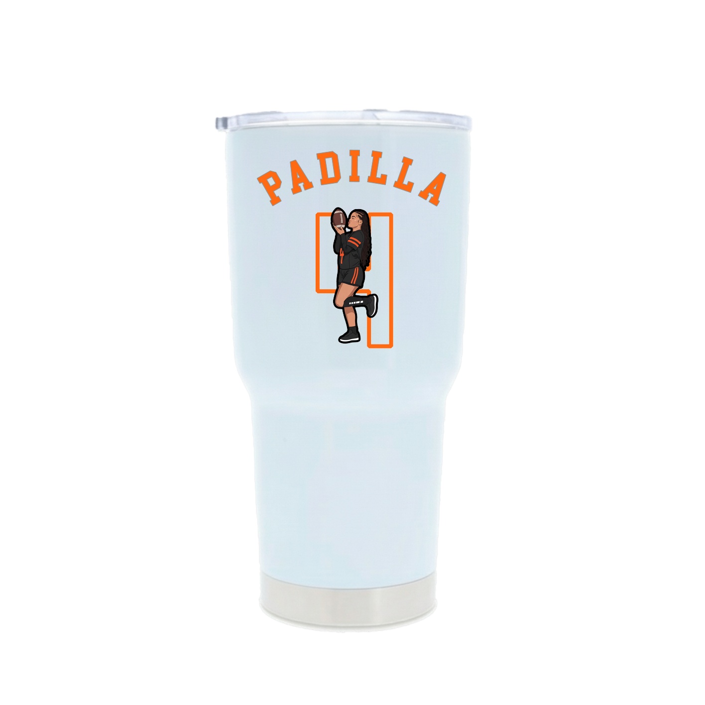 30oz Stainless Steel Tumbler — Shirsey Arch in White