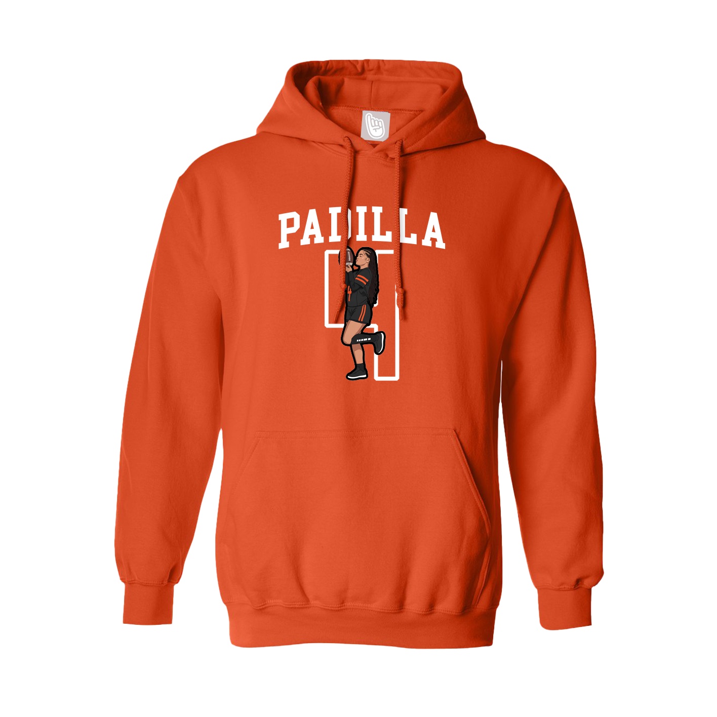 Hoodie — Shirsey in Orange