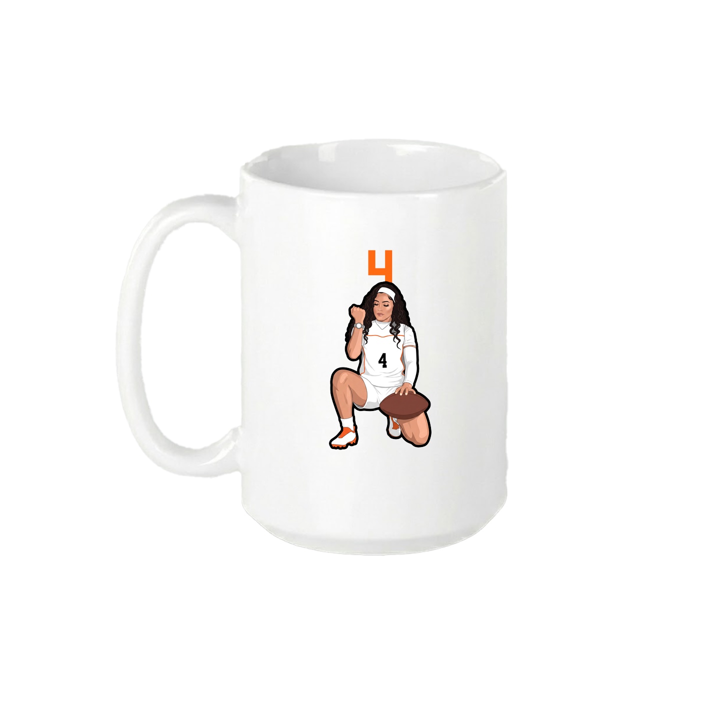 15oz Coffee Mug — Number Top in White