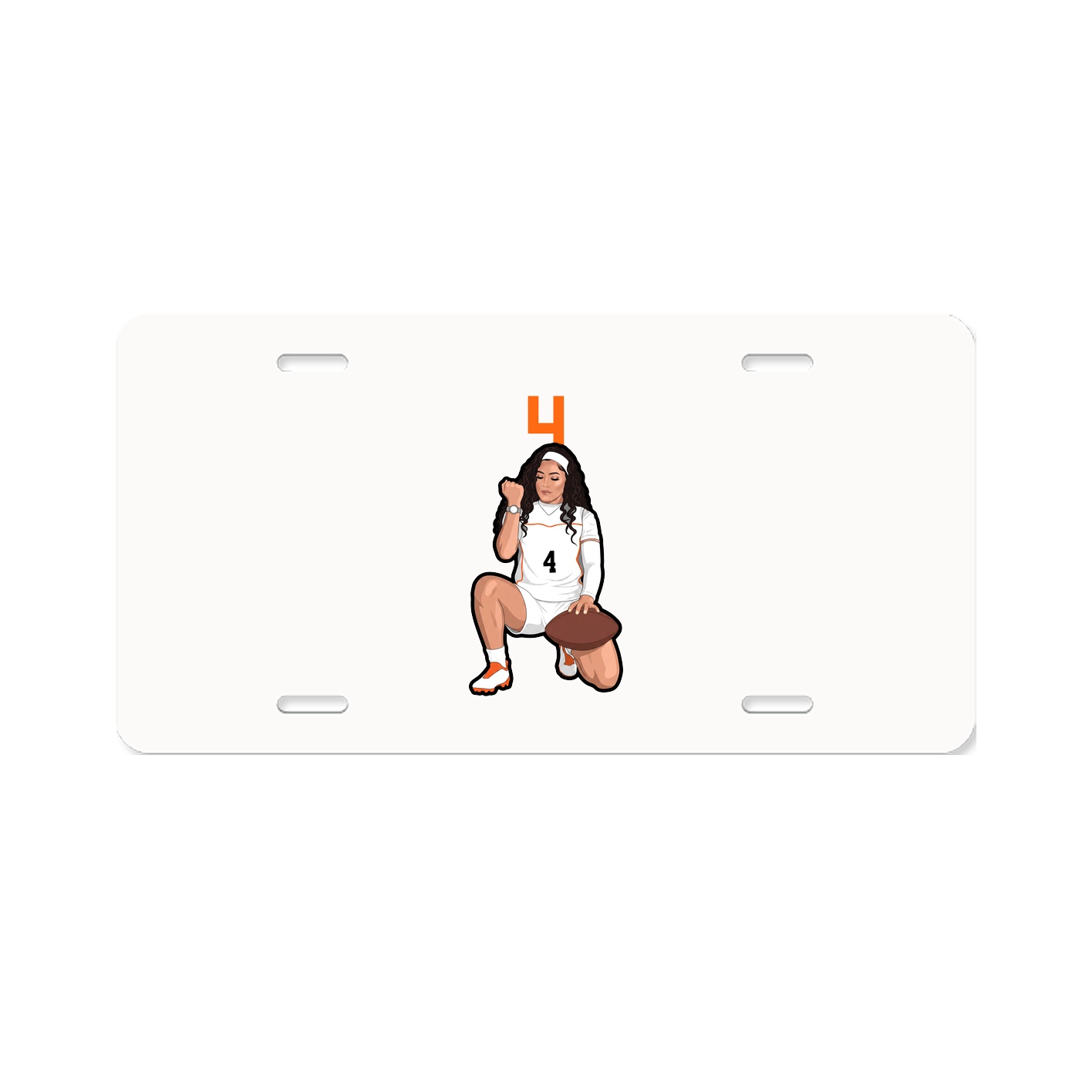 License Plate — Number Top in Classic
