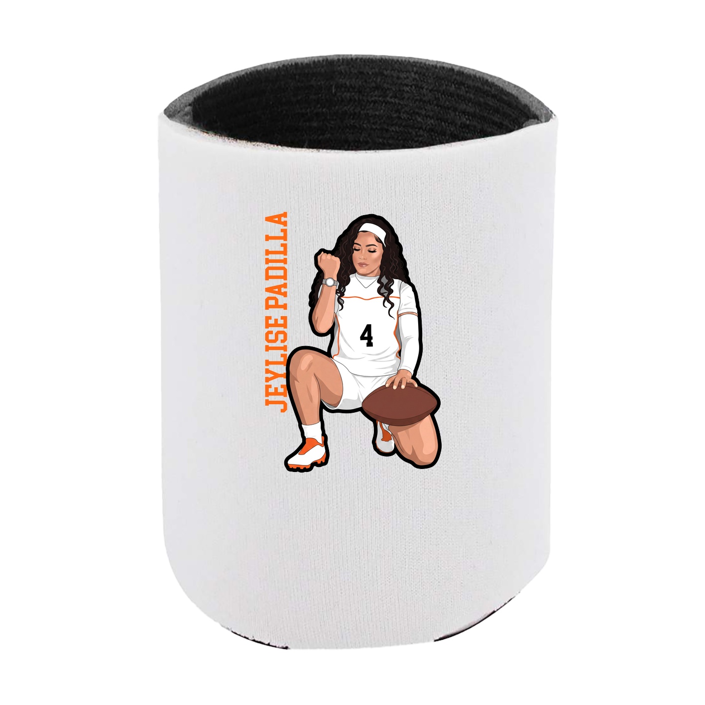 Can Holder — Name Vertical in White