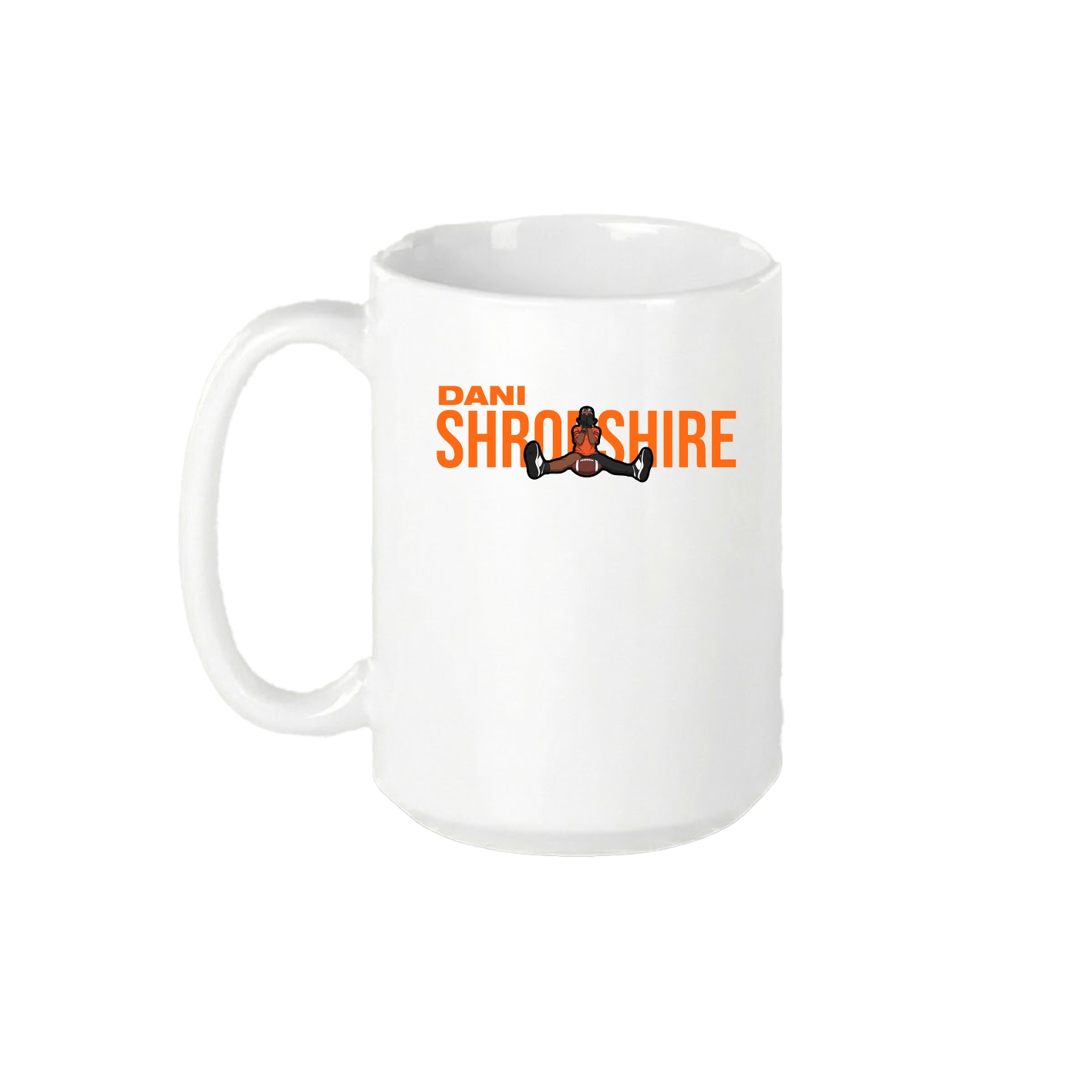 15oz Coffee Mug — Player Name in White