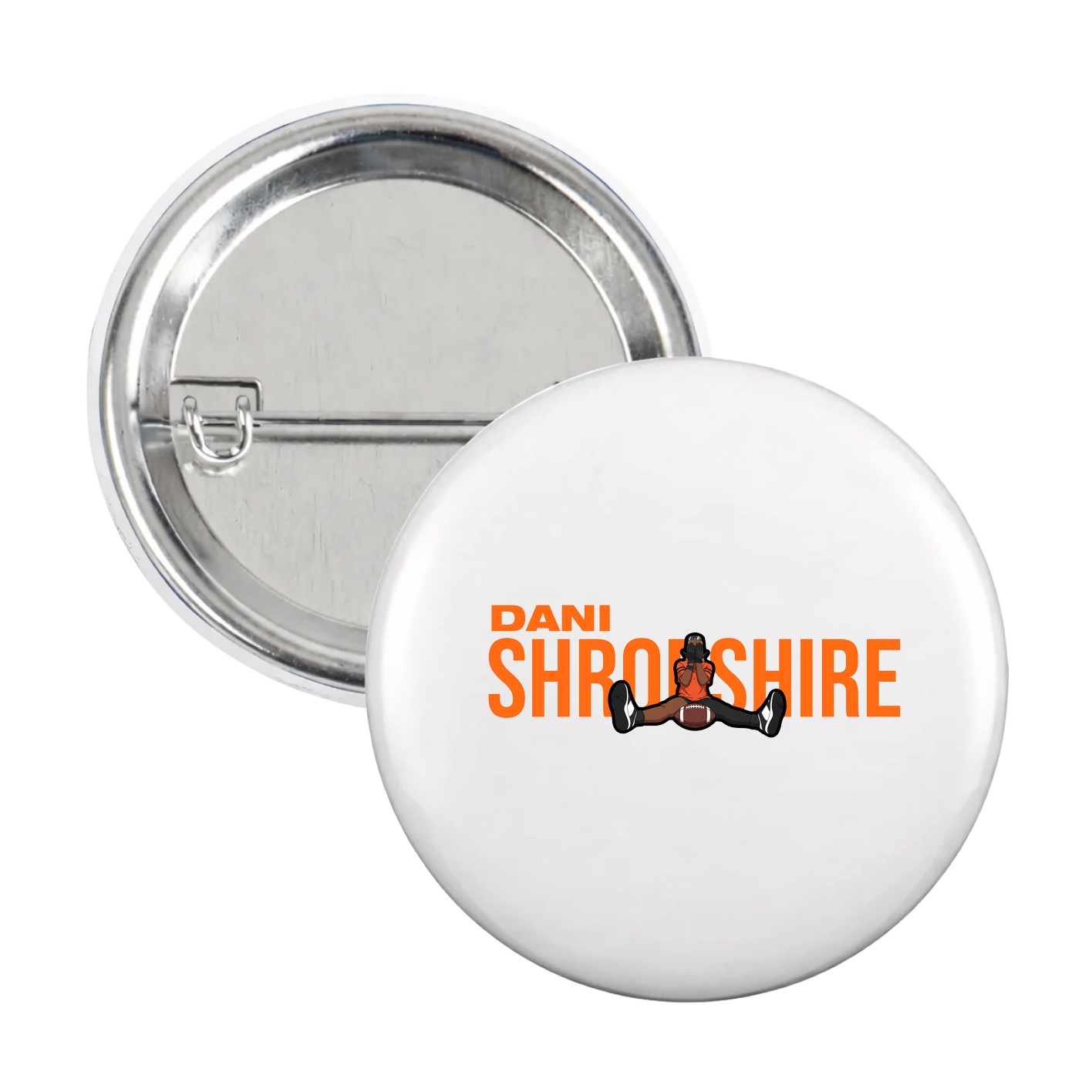 Game Day Button — Player Name in White