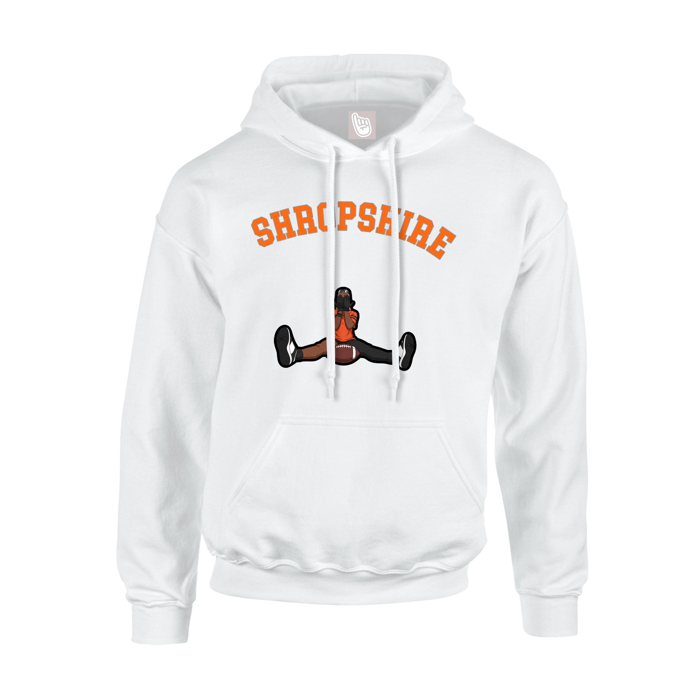 Youth Hoodie — Shirsey Arch in White