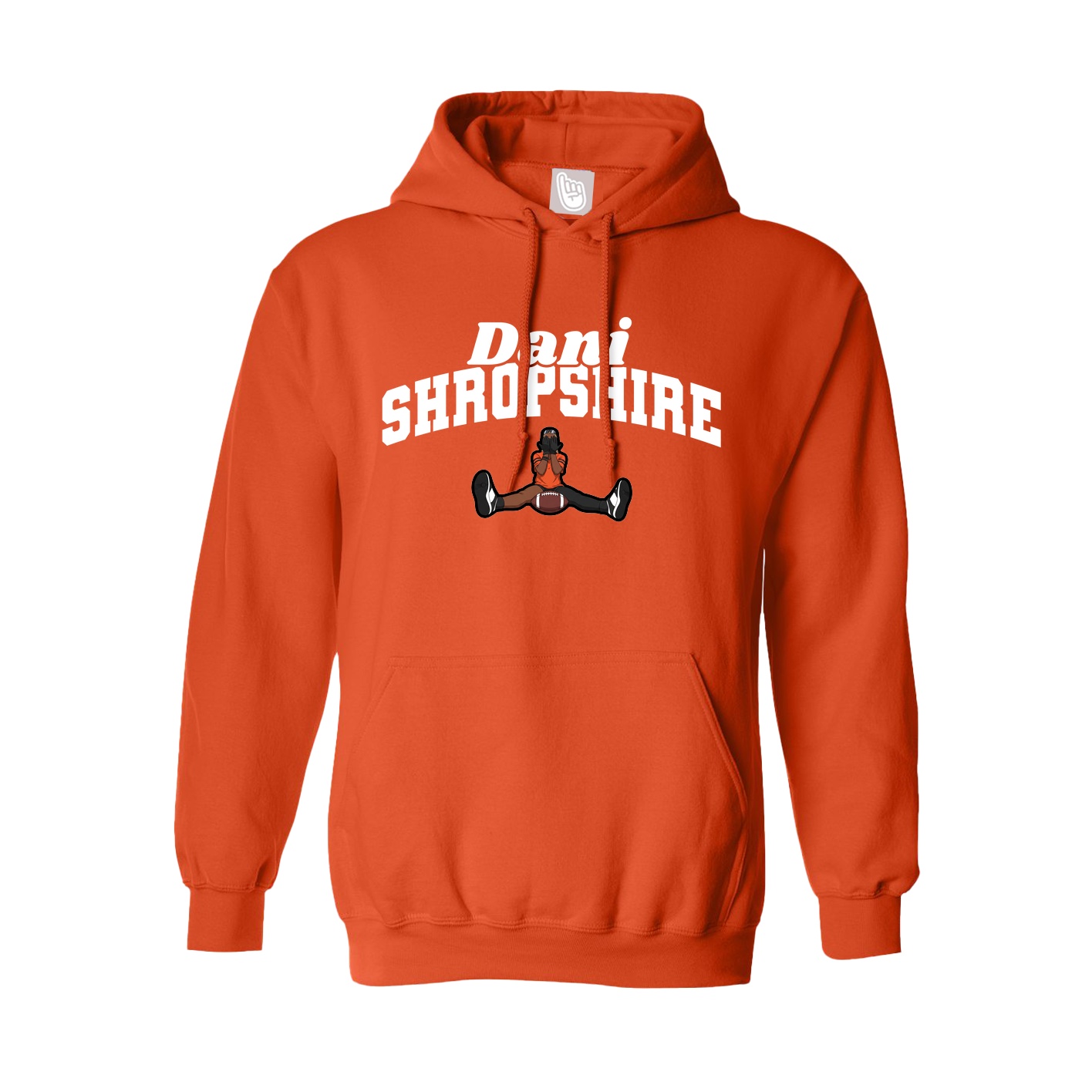 Youth Hoodie — Signature Arch in Orange