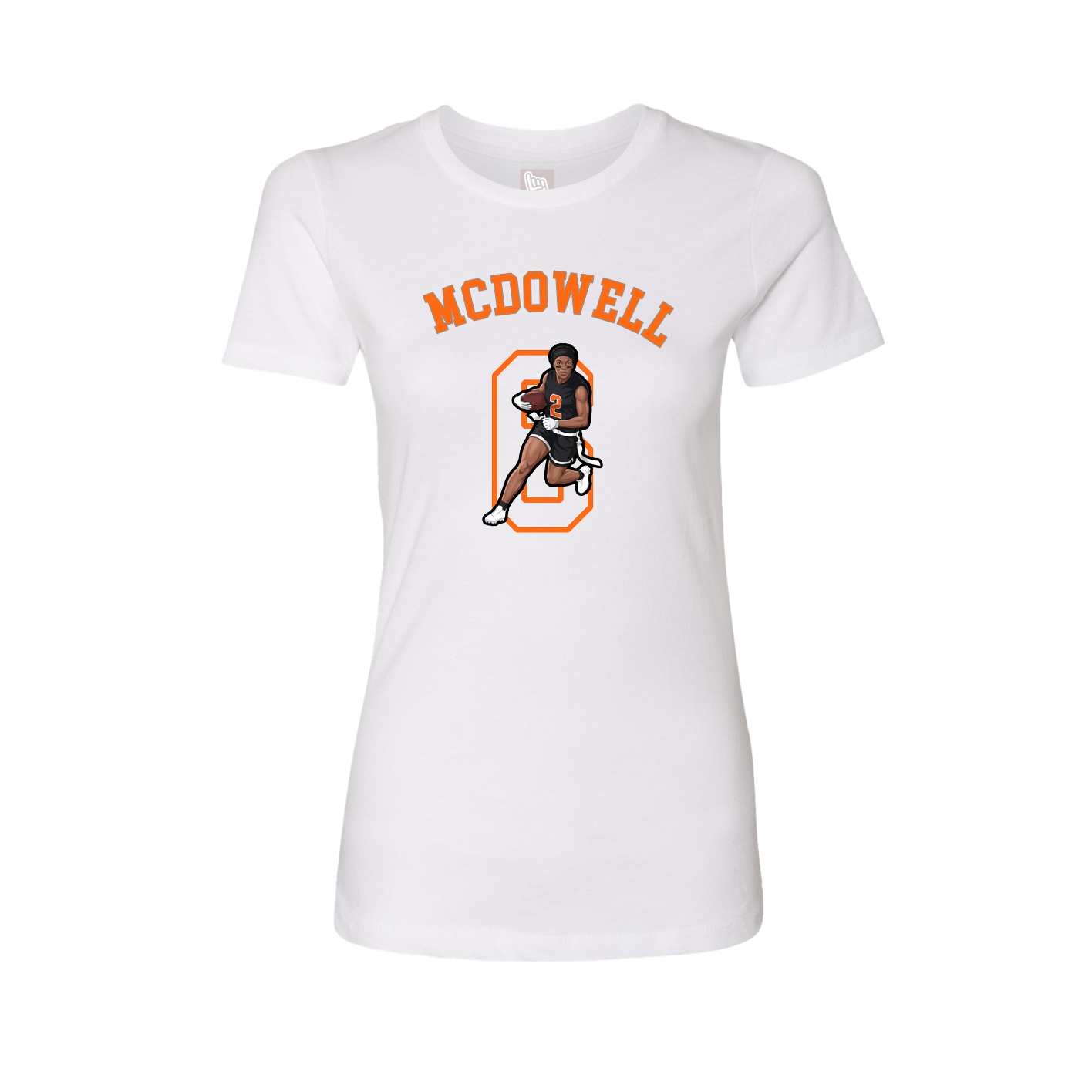 Fitted Women's Tee — Shirsey Arch in White