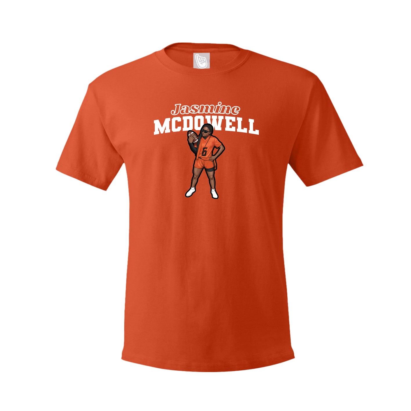 Tee — Name Arch in Orange