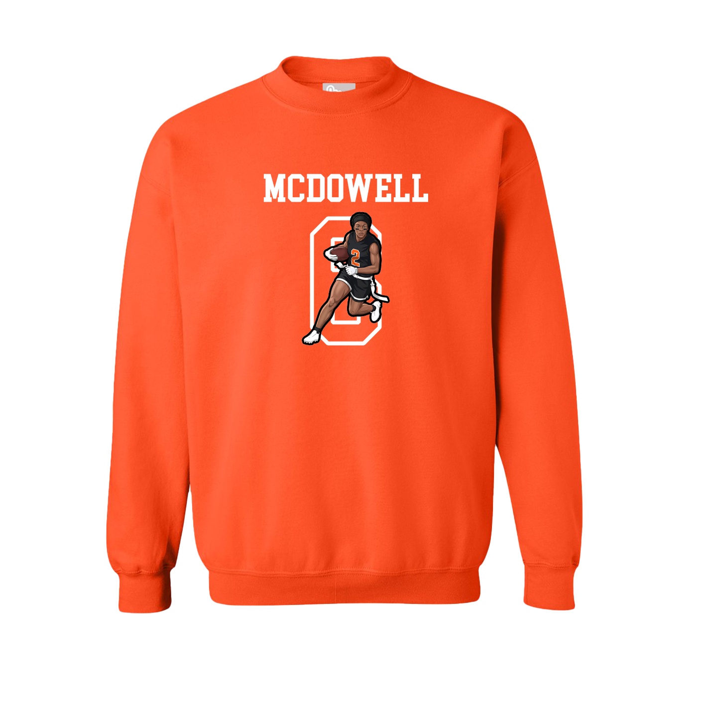 Fleece Crew — Shirsey in Orange
