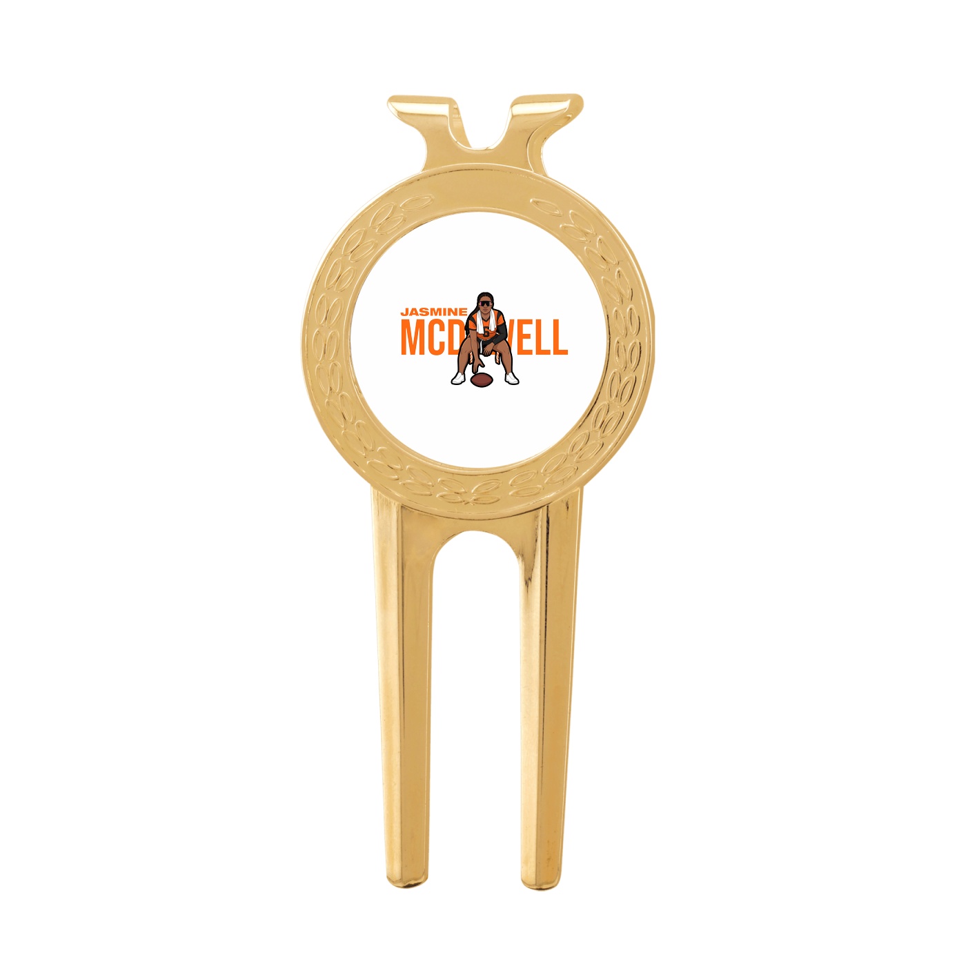 Divot Tool with Ball Marker — Player Name in Classic