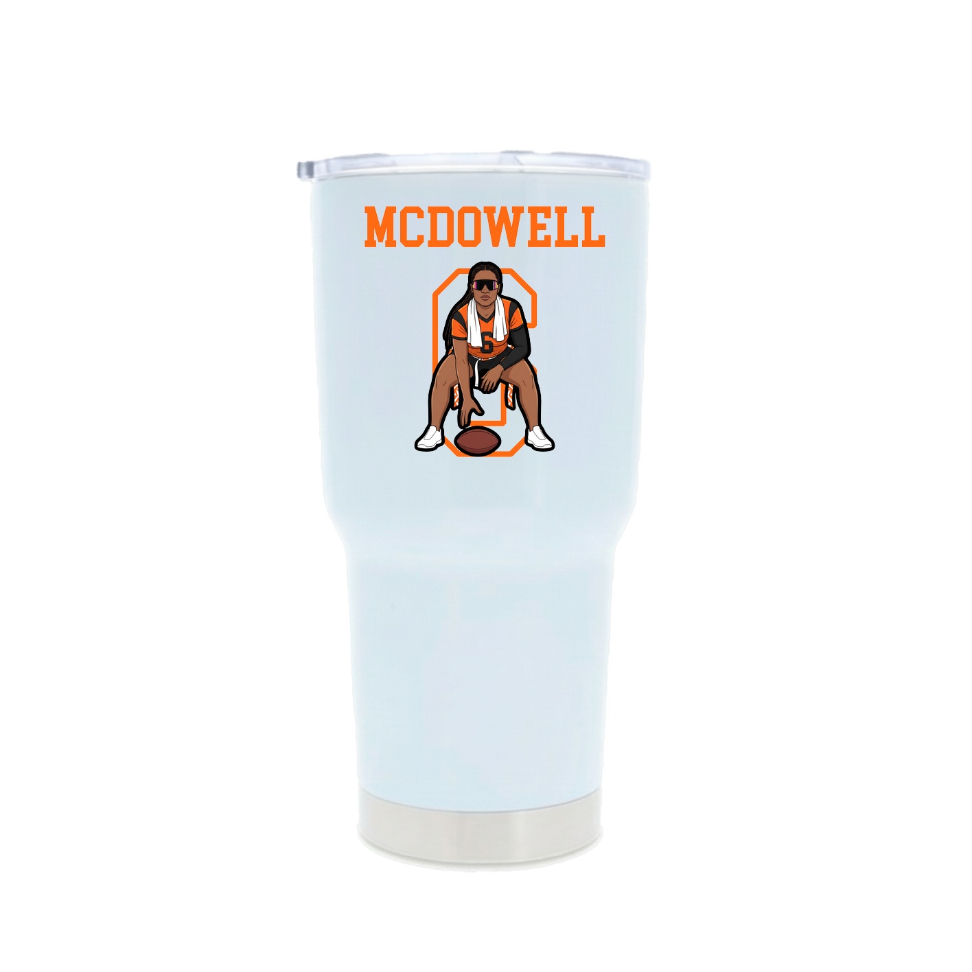 30oz Stainless Steel Tumbler — Shirsey in White