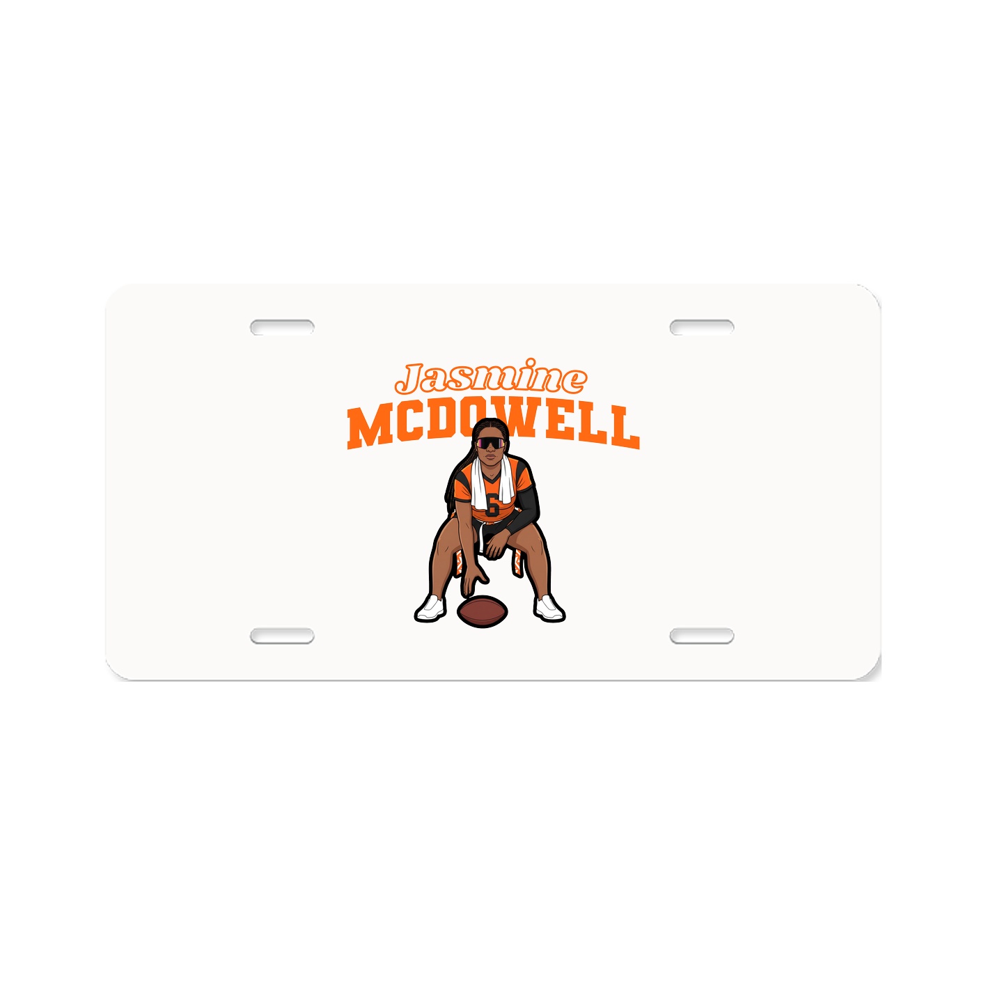 License Plate — Name Arch in Classic