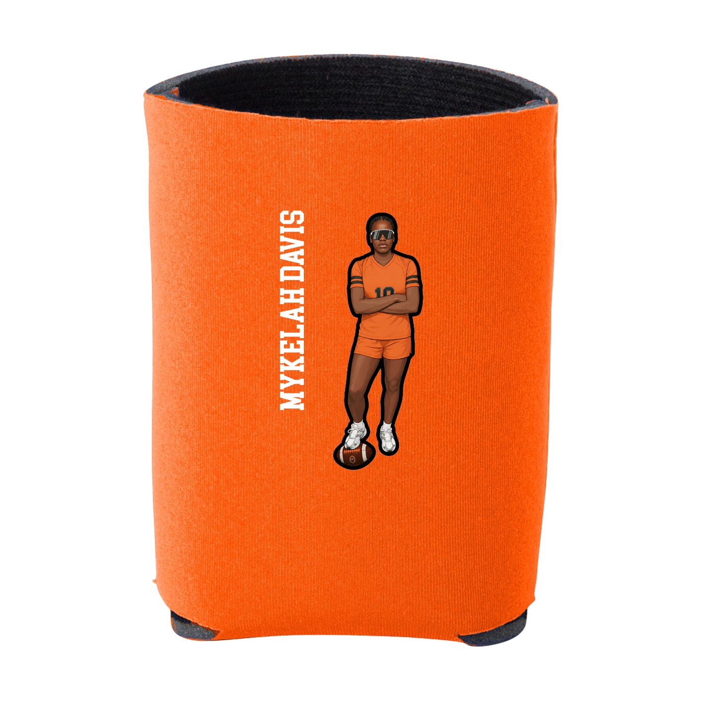 Can Holder — Name Vertical in Orange