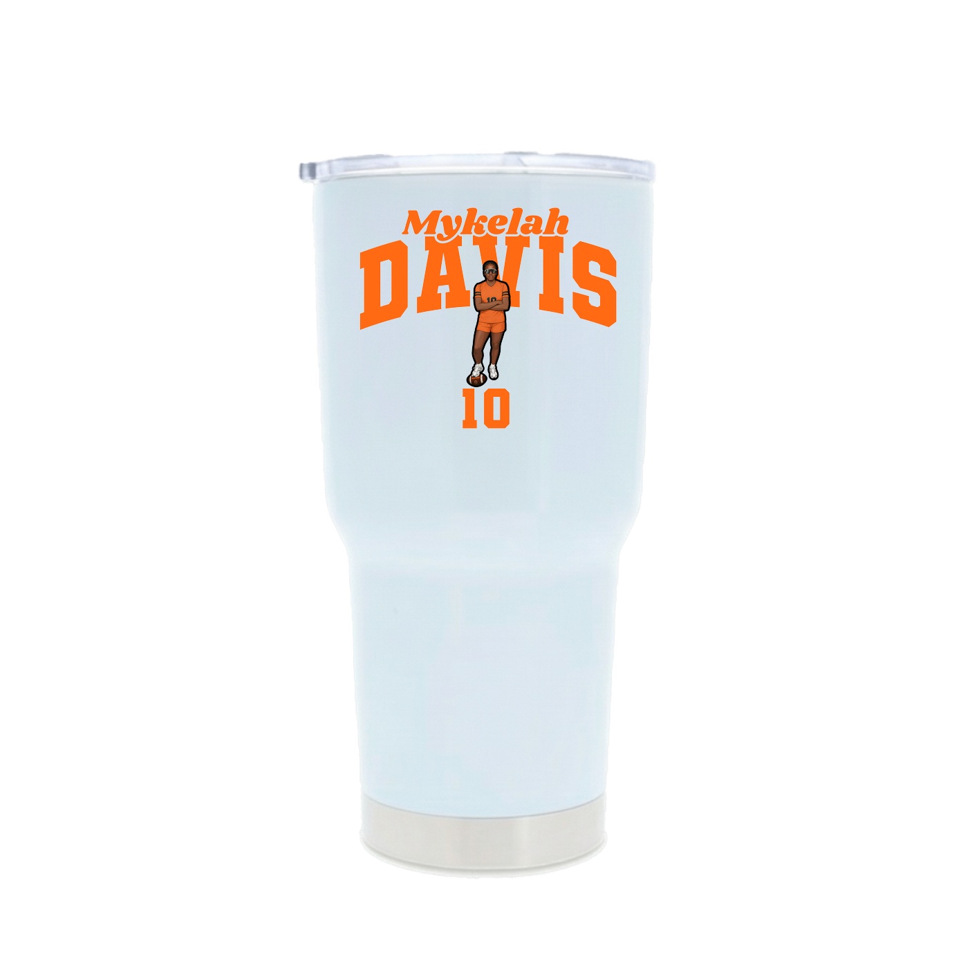 30oz Stainless Steel Tumbler — Signature Arch in White