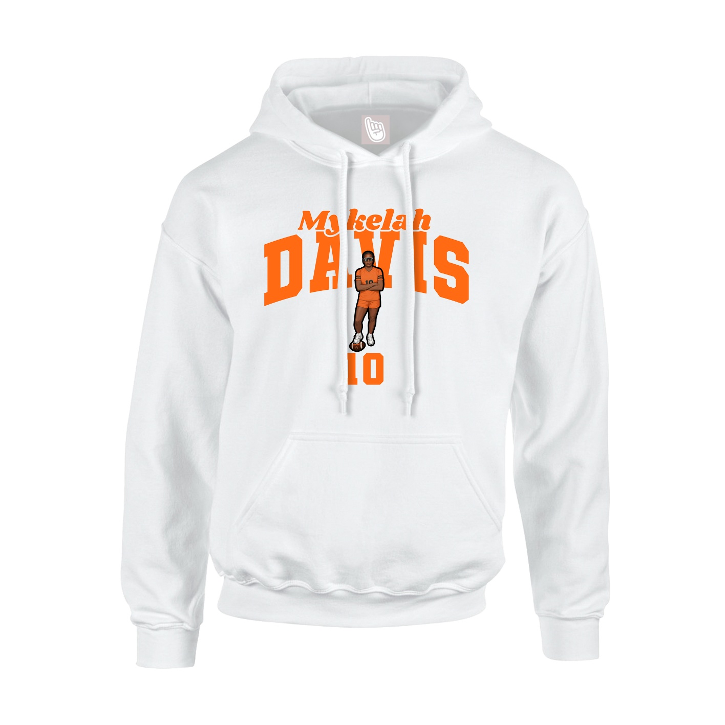 Hoodie — Signature Arch in White